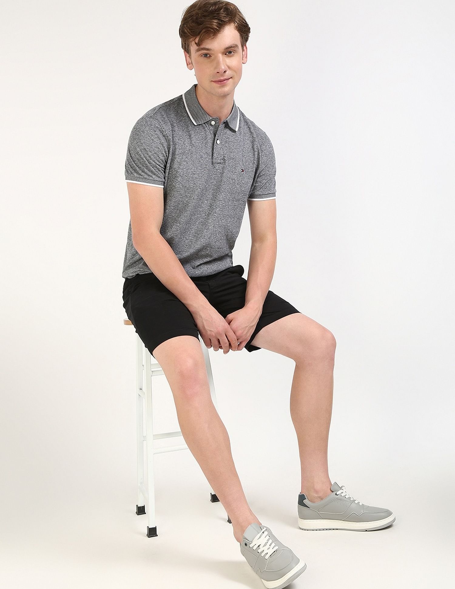 Tommy Hilfiger Printed Regular-Fit Cotton Polo Shirt