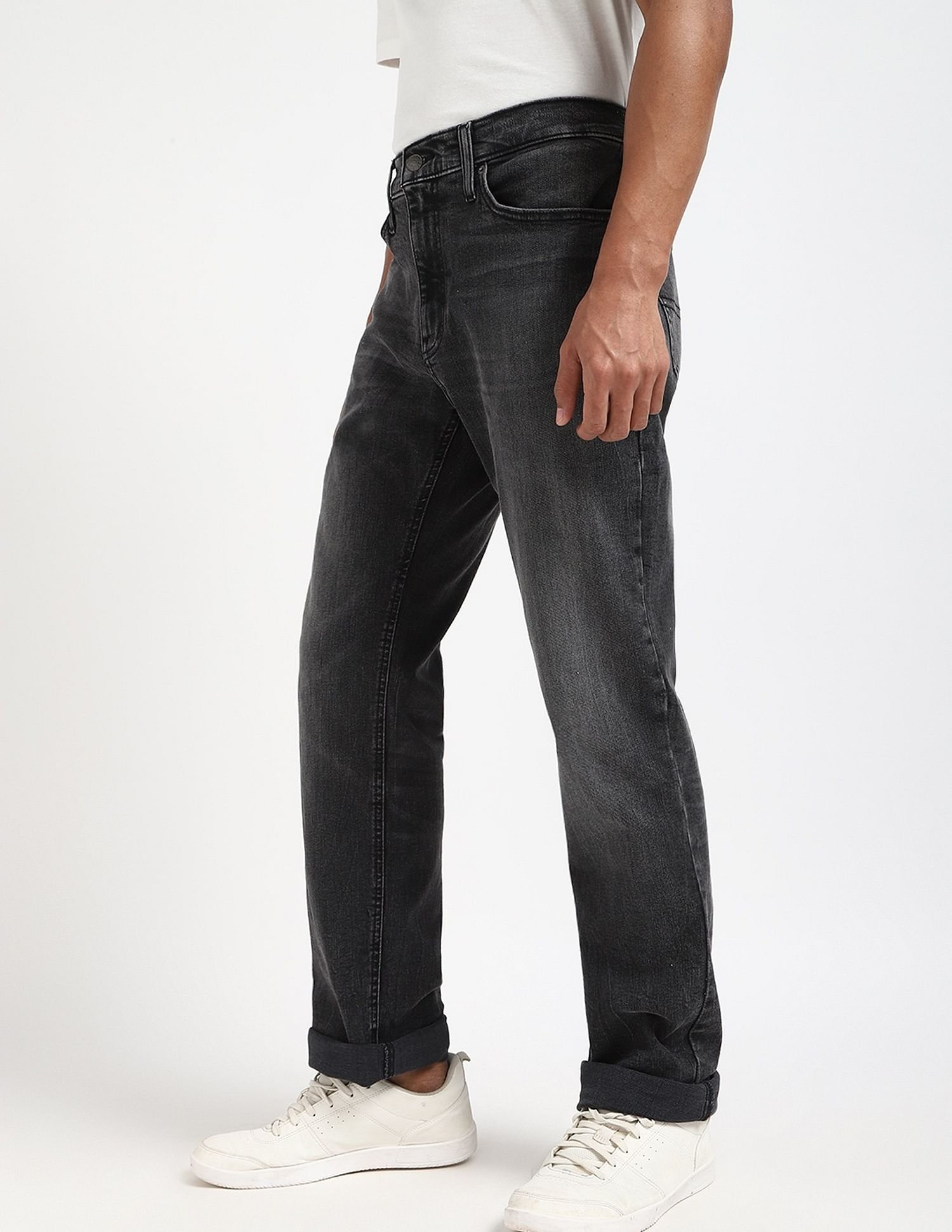 Tommy Hilfiger Mid-Wash Slim-Fit Mid-Rise Jeans