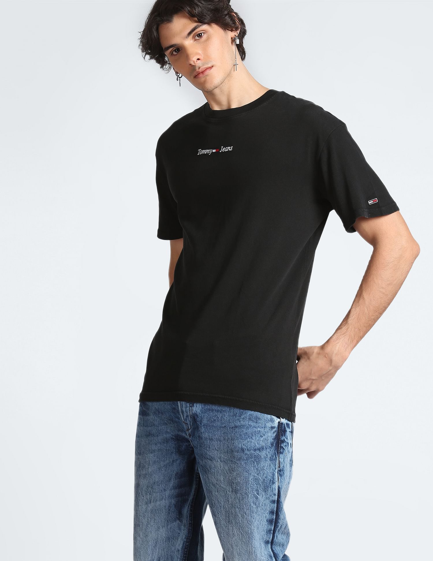 Tommy Hilfiger Cotton Casual Linear Logo T-Shirt