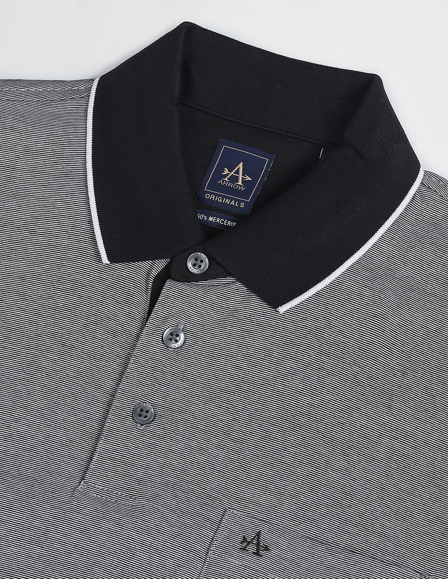 Arrow Horizontal Stripe Polo Shirt