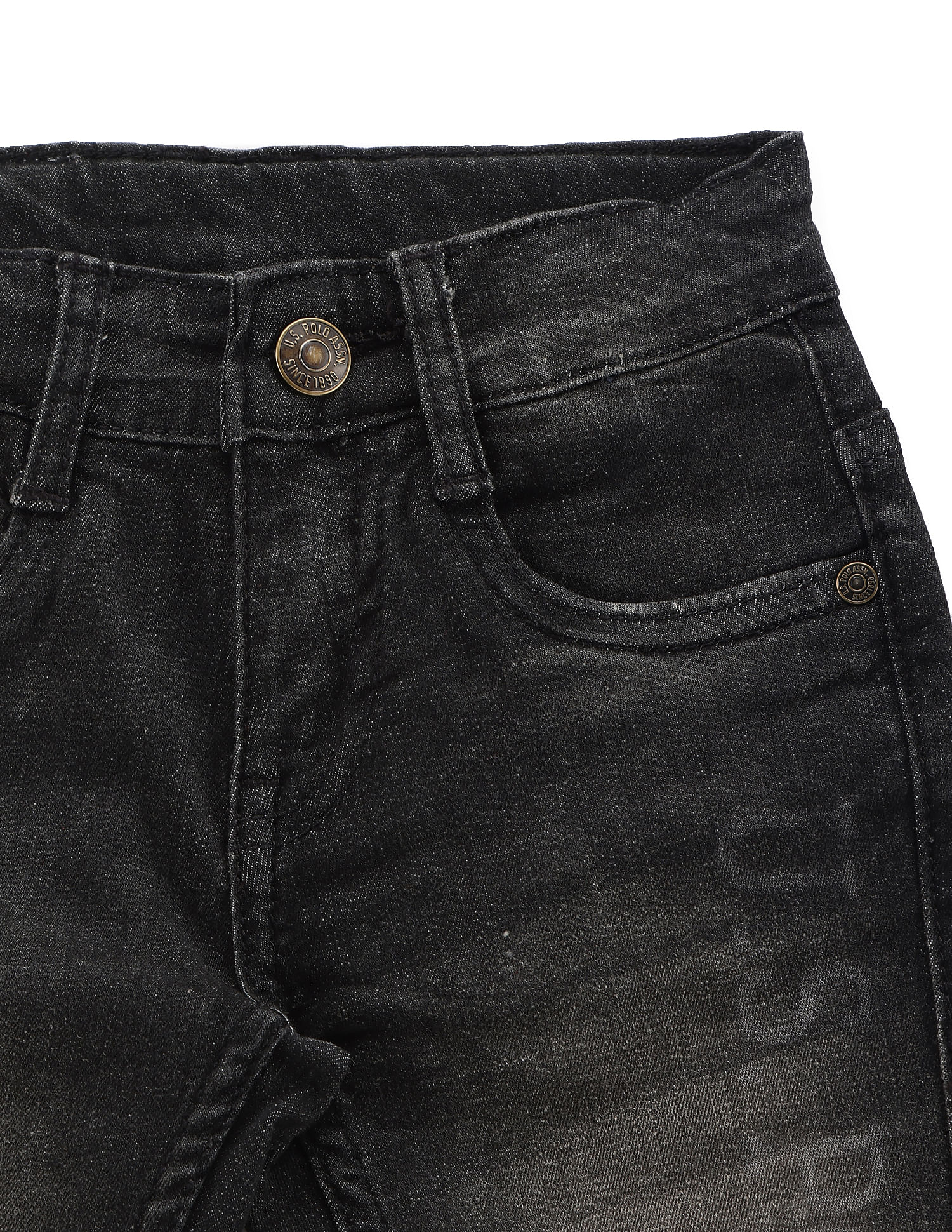 U.S. Polo Assn. Kids Boys Slim Fit Grey Jeans