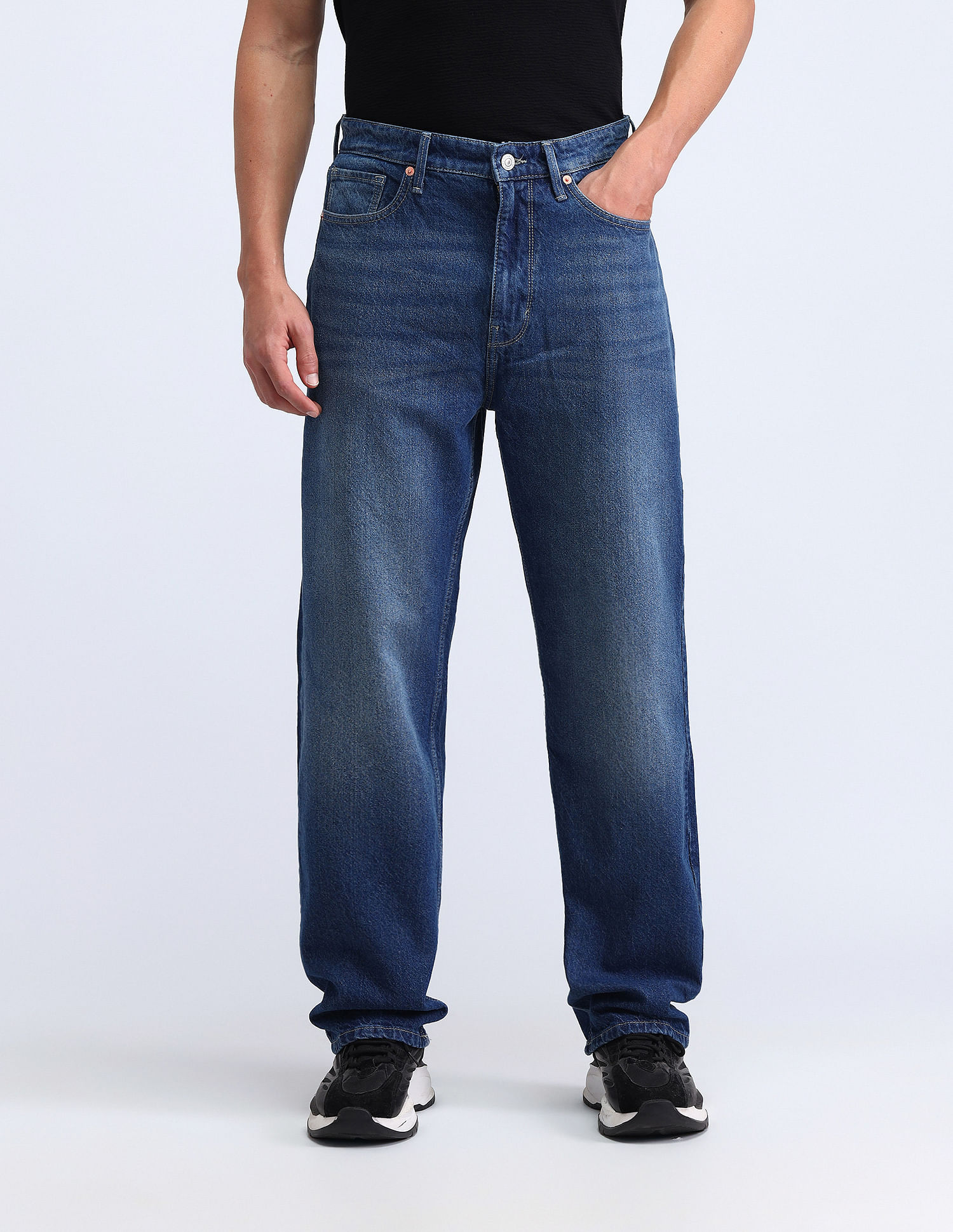 Flying Machine Cobain 90'S Loose Fit Jeans