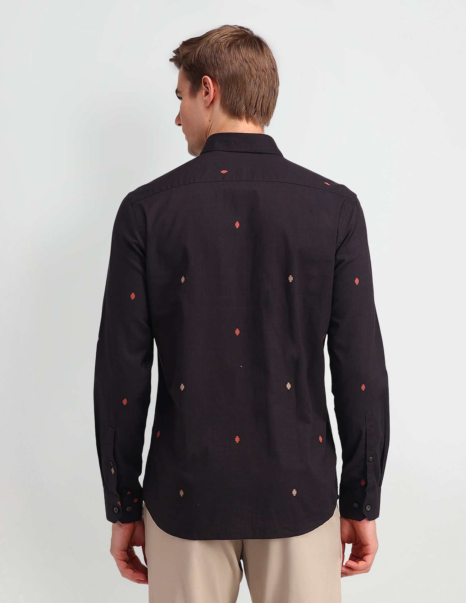 Arrow Sport Manhattan Slim Fit Geometric Print Shirt