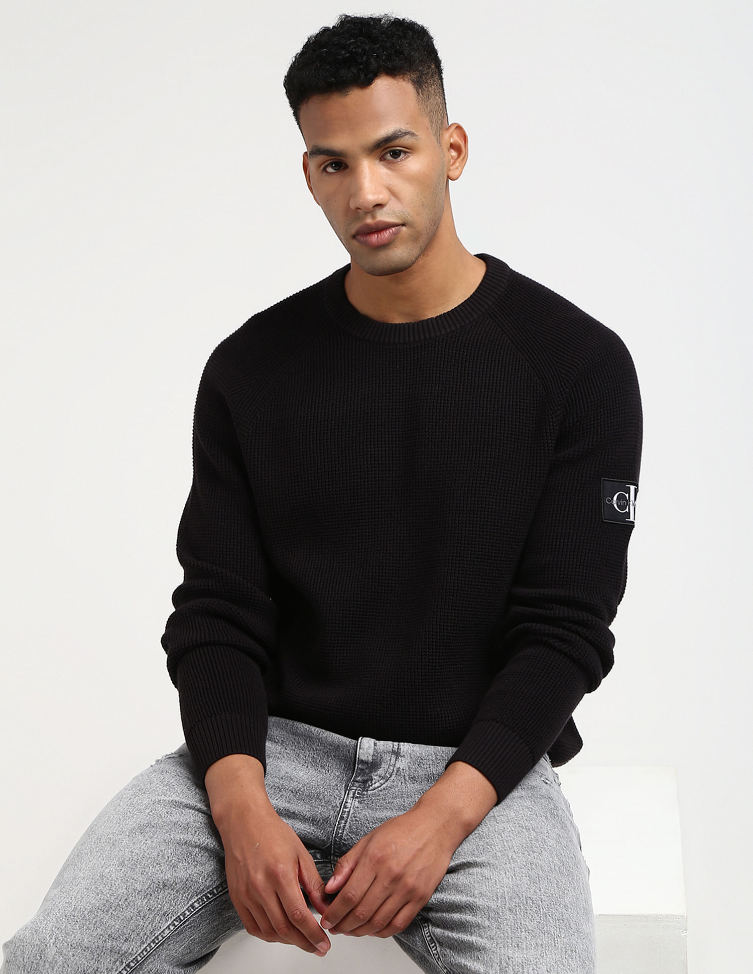 [ JEANS] Badge Crew Neck Sweatshirt ☆送料込☆ Relaxed Graphic Crewneck Sweatshirt - Green | Levi's® US