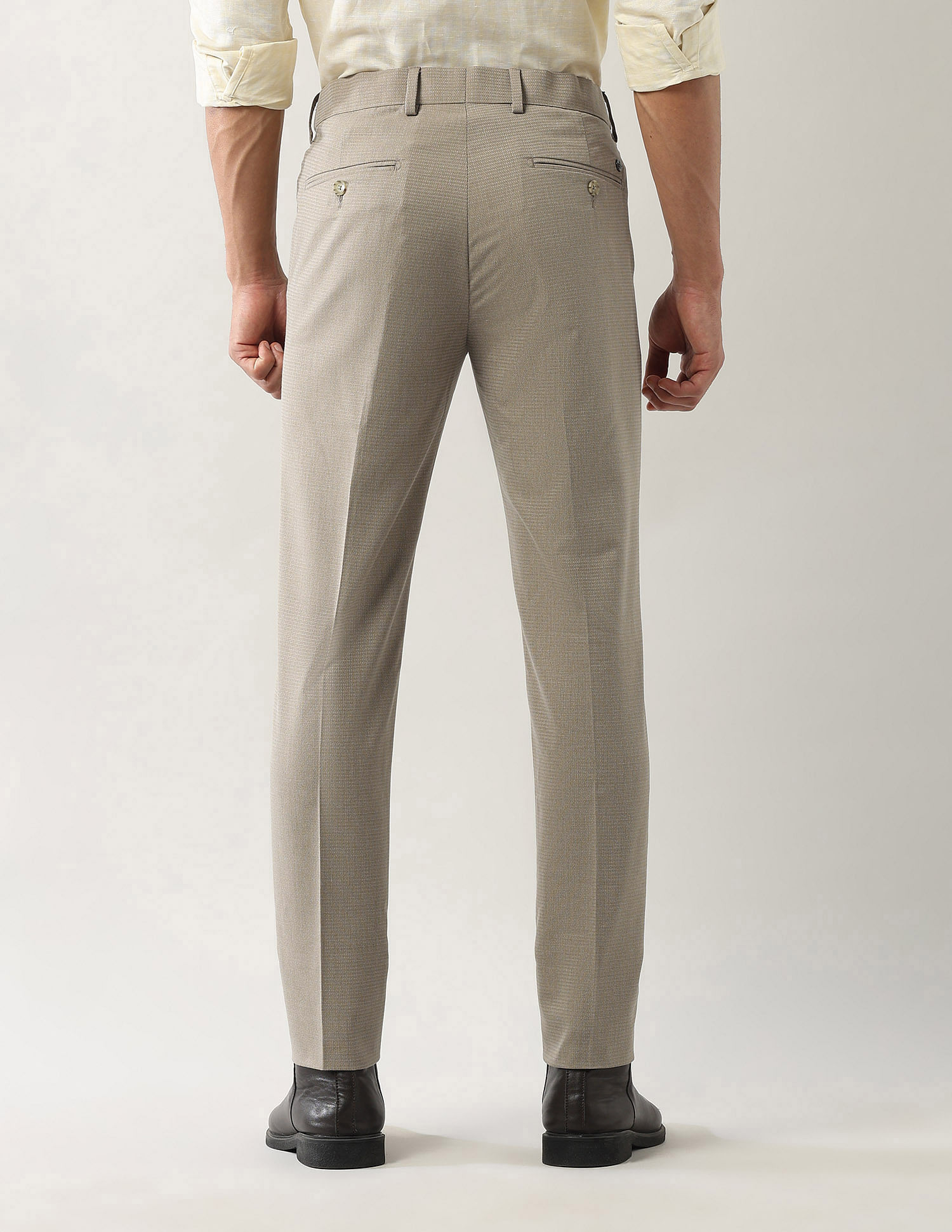 Arrow Textured Autoflex Dobby Trousers