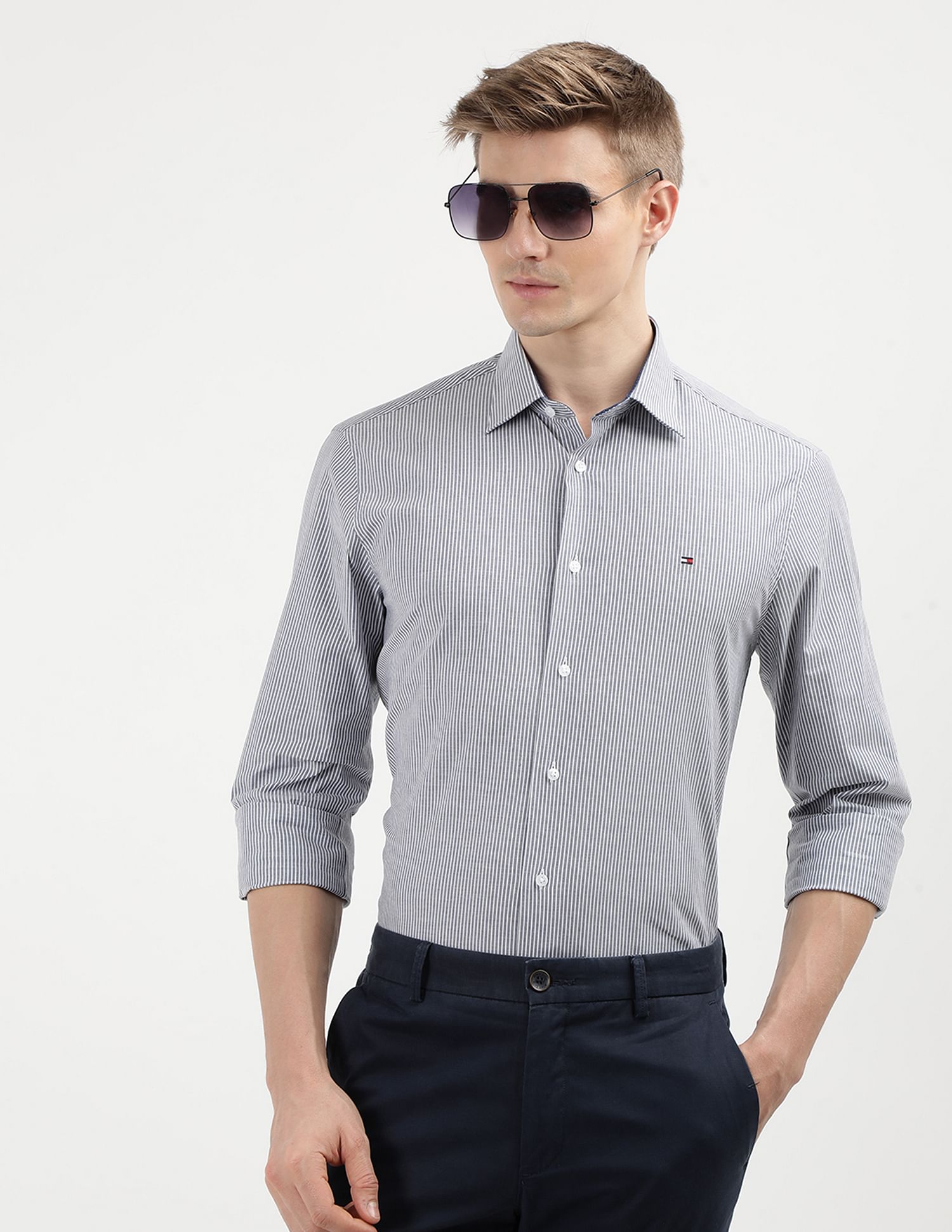 Tommy Hilfiger Vertical Stripes Regular Shirt