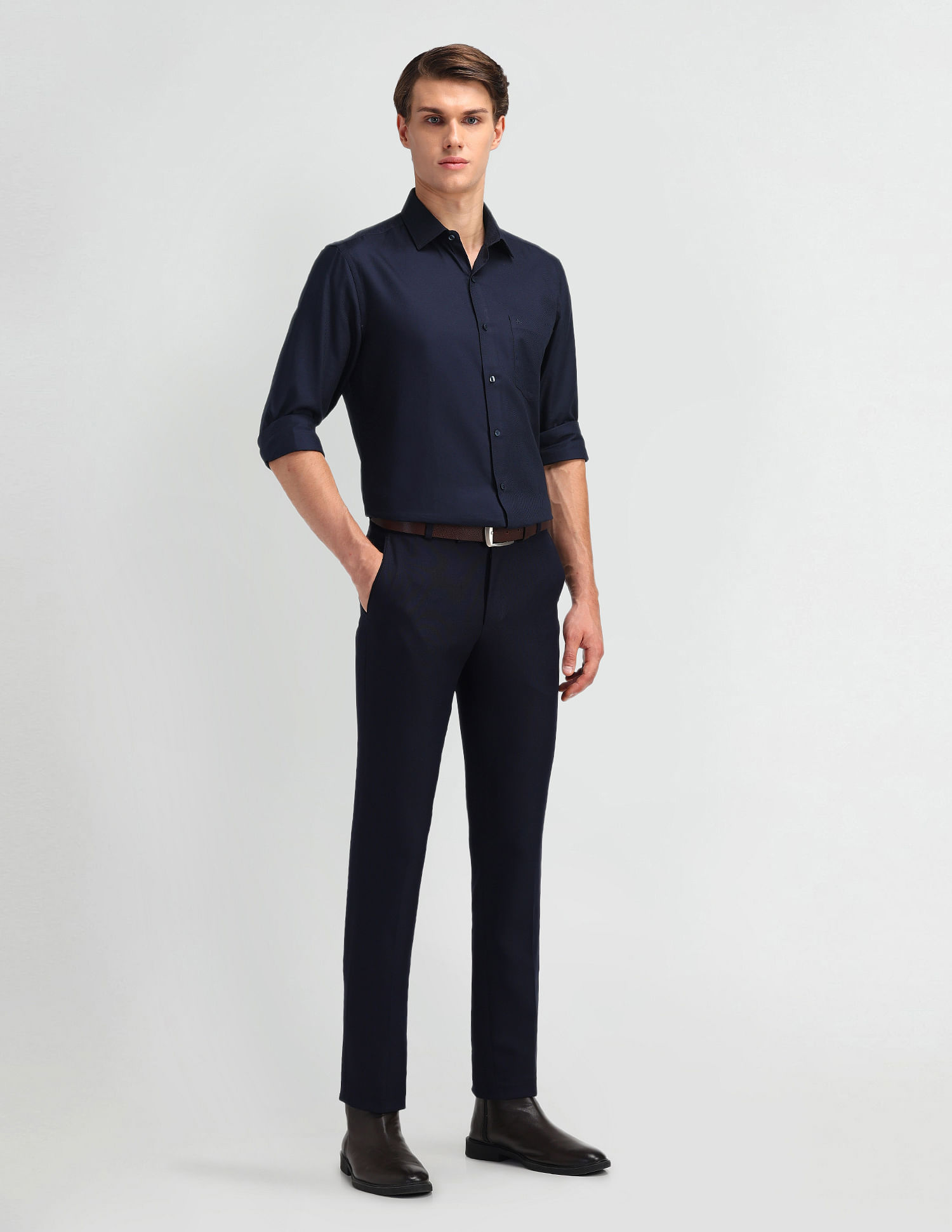 Arrow Textured Cotton Shirt