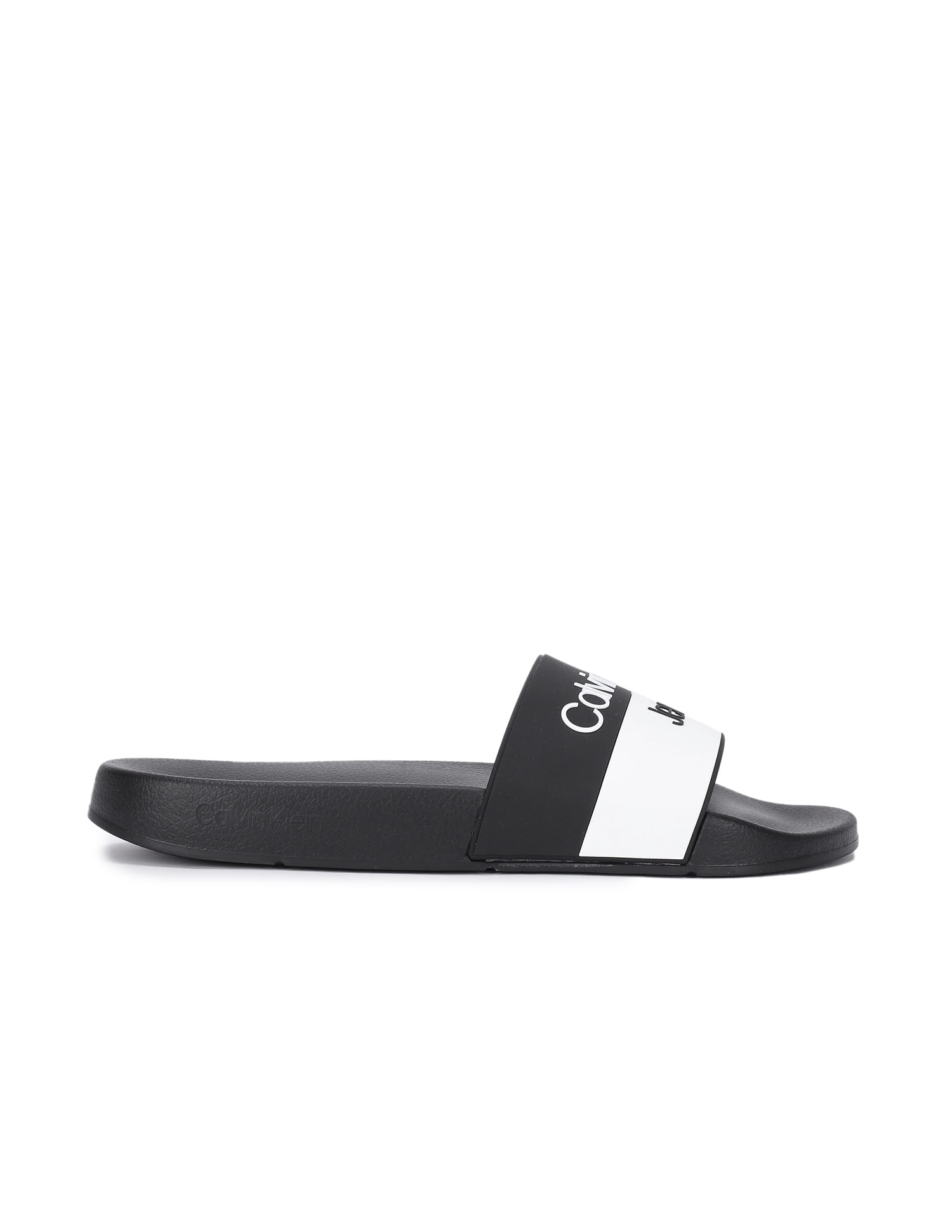 Black Ck White Sliders Buy Calvin Klein Men Black And White