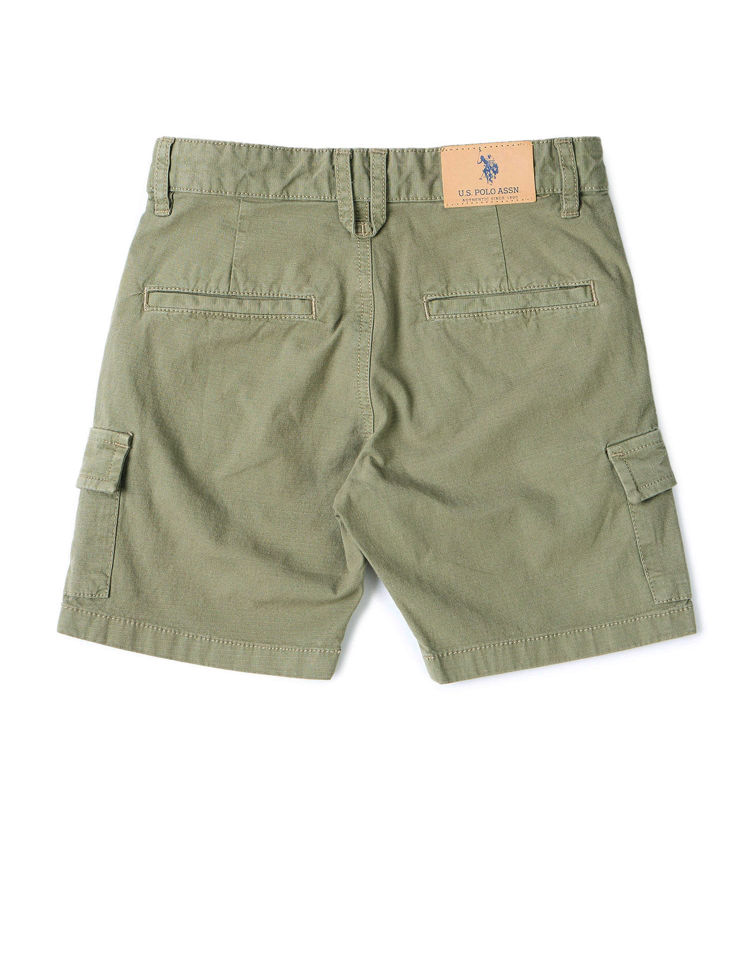 U.S. Polo Assn. Kids Boys Pure Cotton Regular Fit Shorts