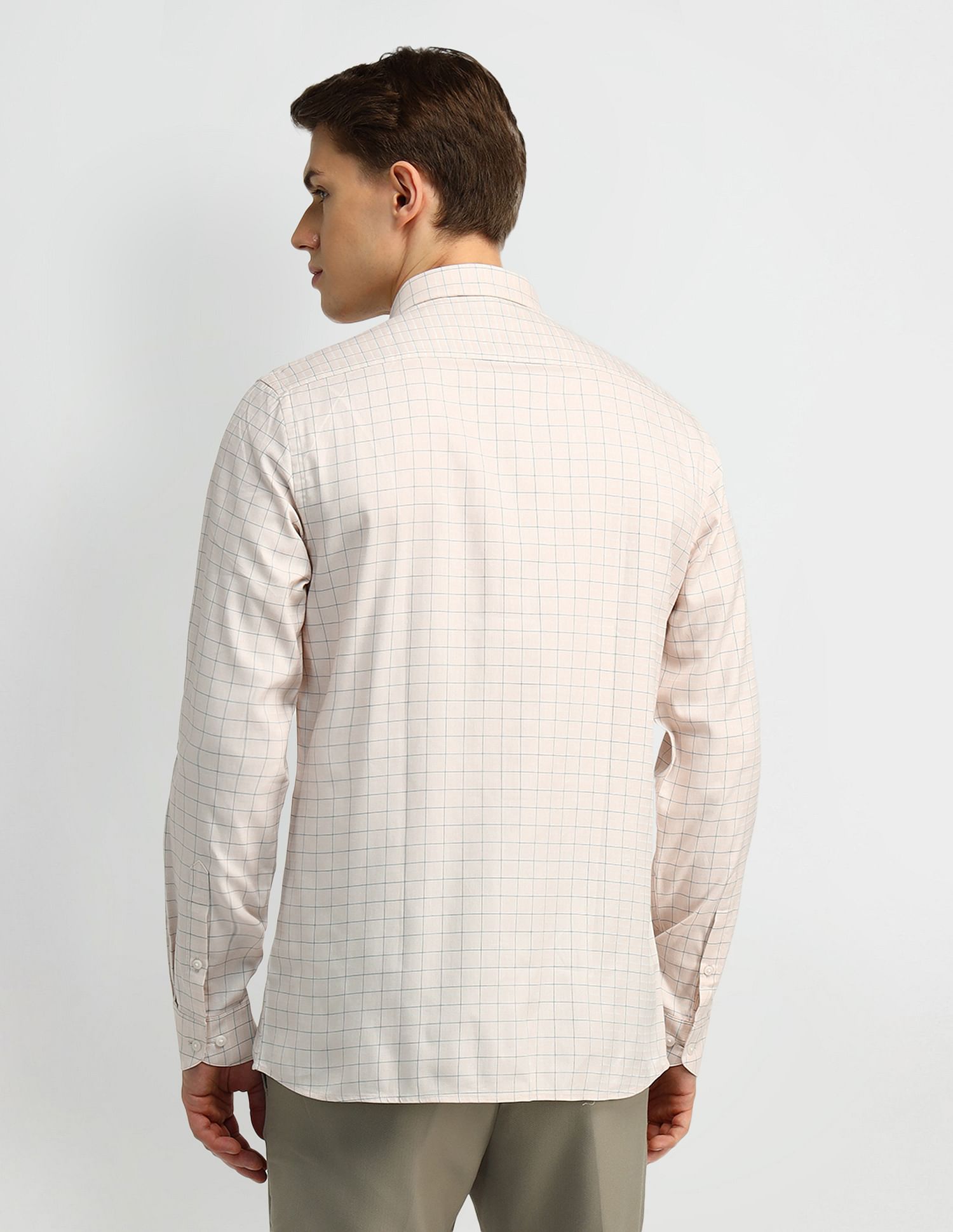 Arrow Graph Check Cotton Formal Shirt