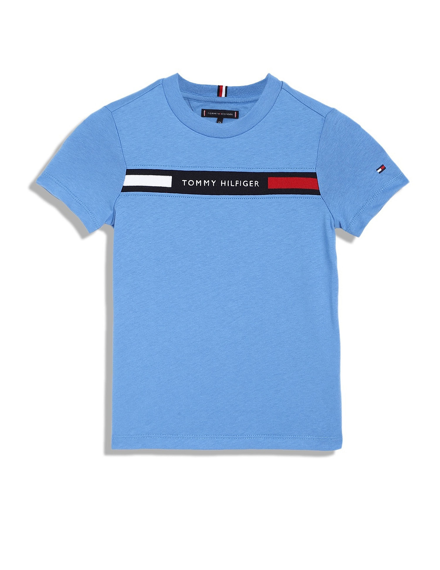 Tommy Hilfiger Kids Boys Logo Regular-Fit Cotton T-Shirt