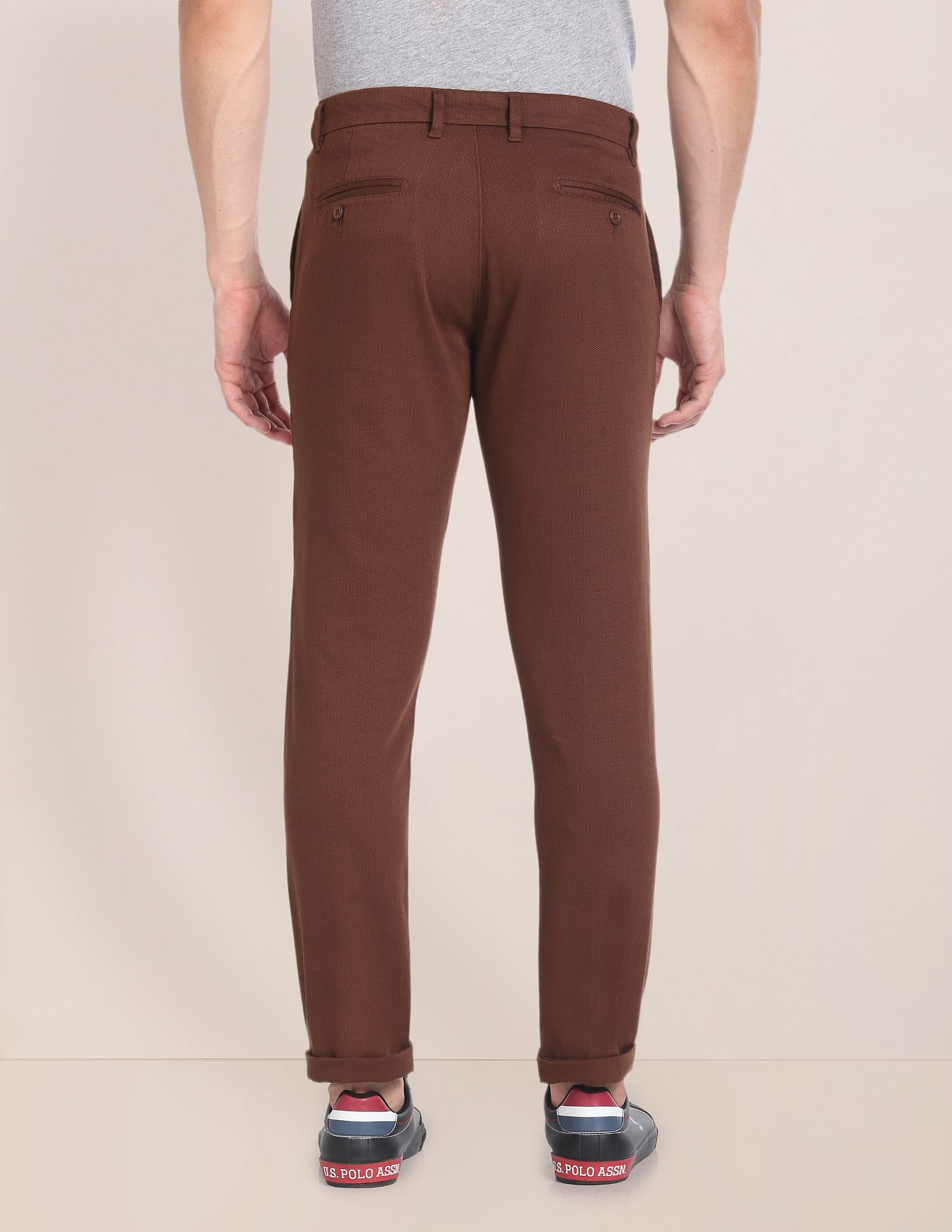 U.S. Polo Assn. Cotton Stretch Dobby Trousers