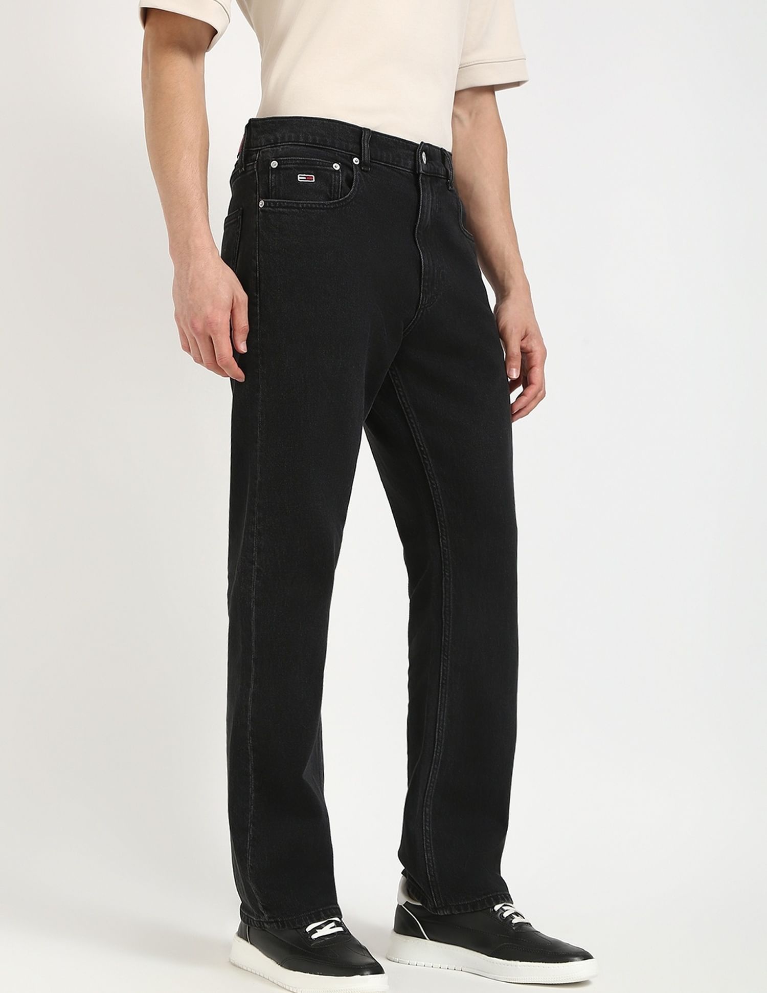 Tommy Hilfiger Rinse-Wash Regular-Fit Mid Rise Jeans