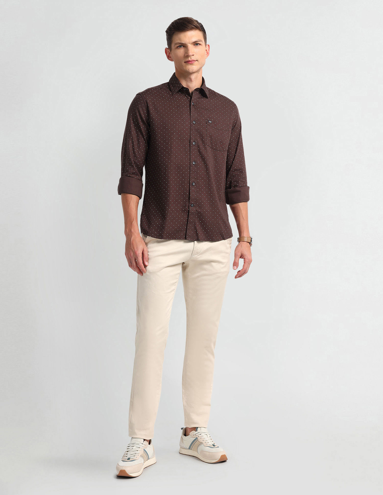 Arrow Sport Manhattan Slim Fit Dobby Shirt