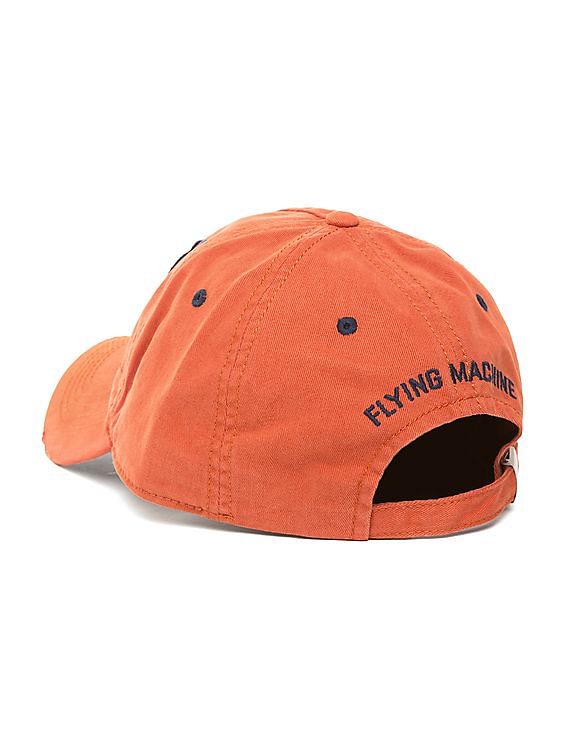 Buy Flying Machine Men Distressed Appliqued Cap