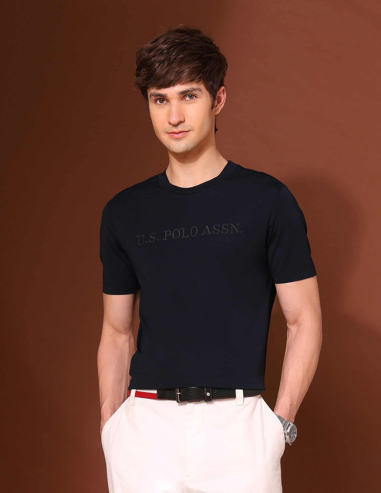 U.S. Polo Assn. Brand Embroidered Classic T-Shirt