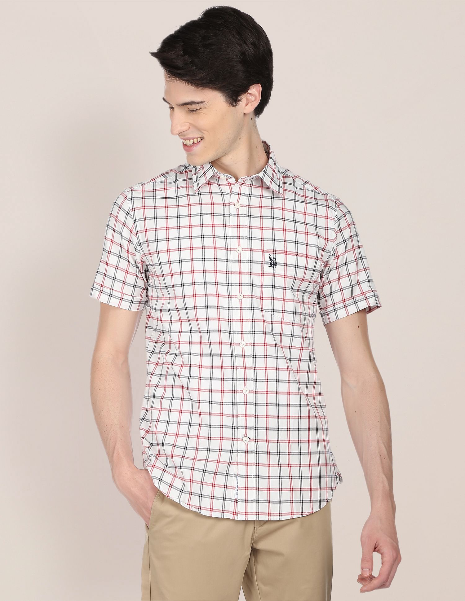 U.S. Polo Assn. Matt Check Oxford Casual Shirt