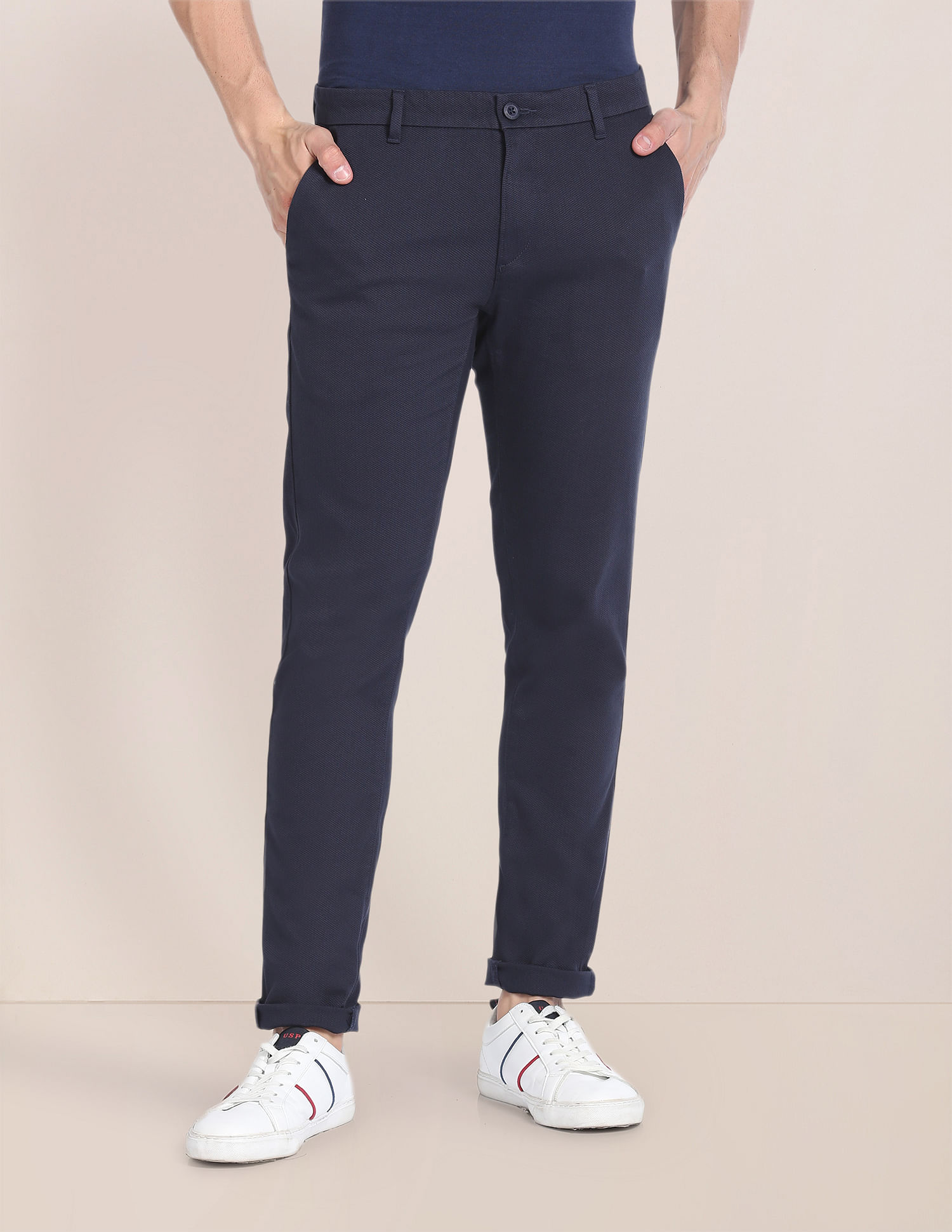 U.S. Polo Assn. Cotton Stretch Dobby Trousers