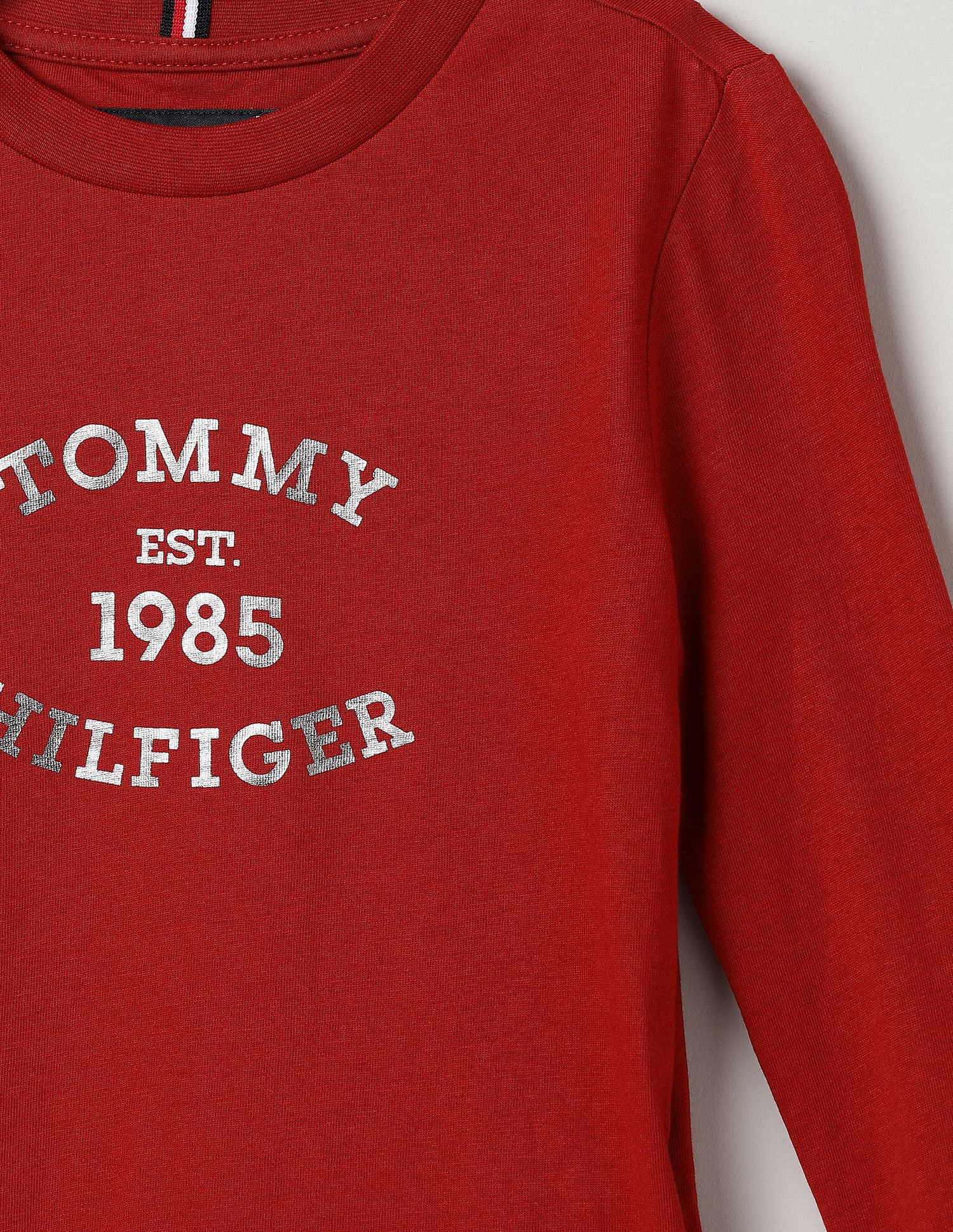 Tommy Hilfiger Kids Boys Transitional Monotype Foil T-Shirt