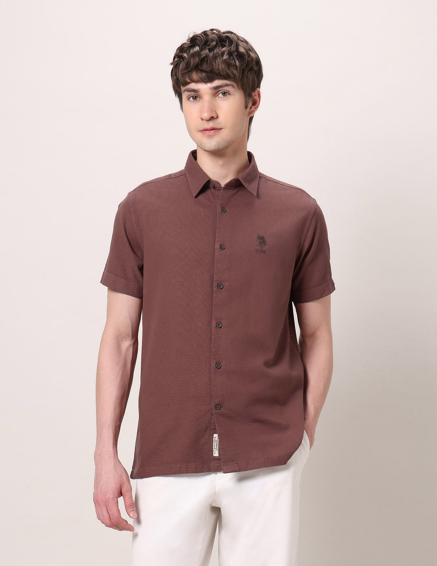 U.S. Polo Assn. Denim Co. Pure Cotton Dobby Shirt