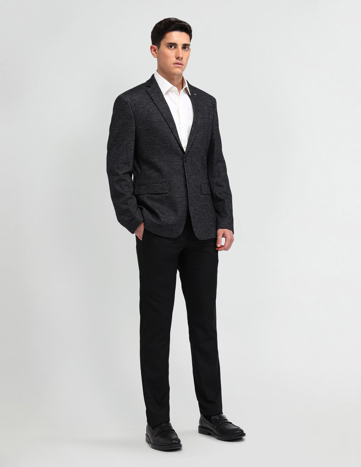 Arrow Textured Slim fit Blazer