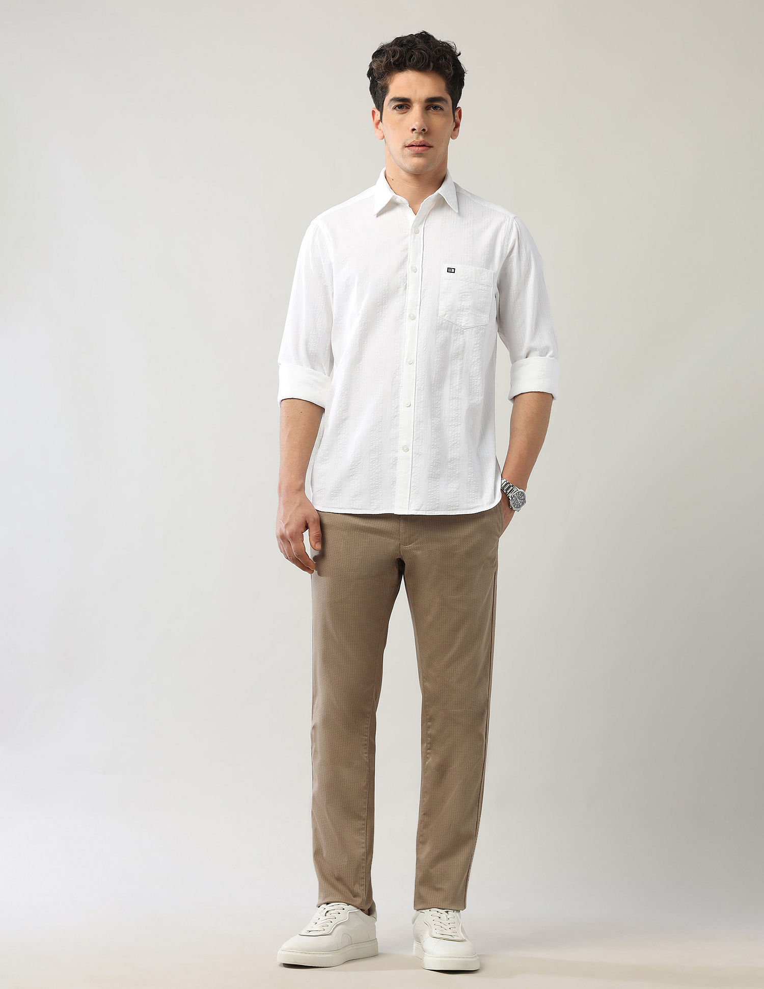 Arrow Sport Textured Regular Fit Shirt