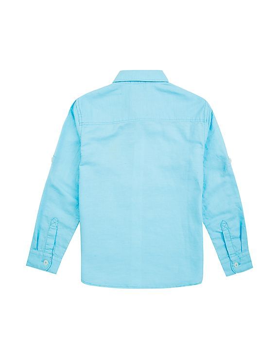 U.S. Polo Assn. Kids Boys Button Down Linen Shirt