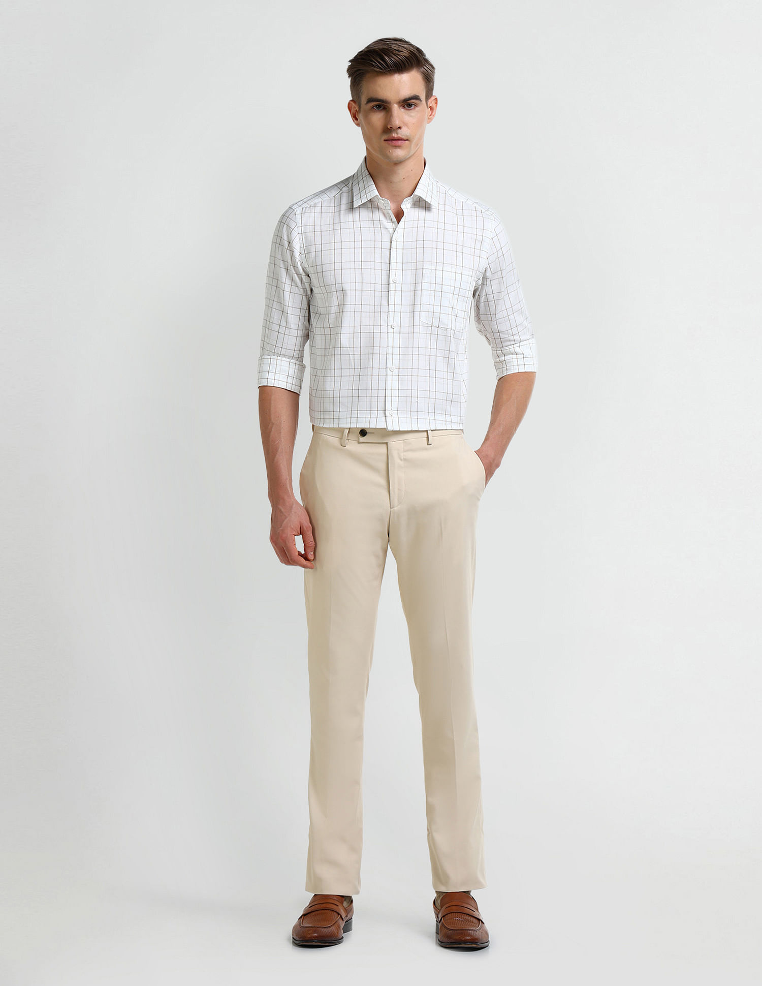 Arrow Tartan Checked Cotton Shirt