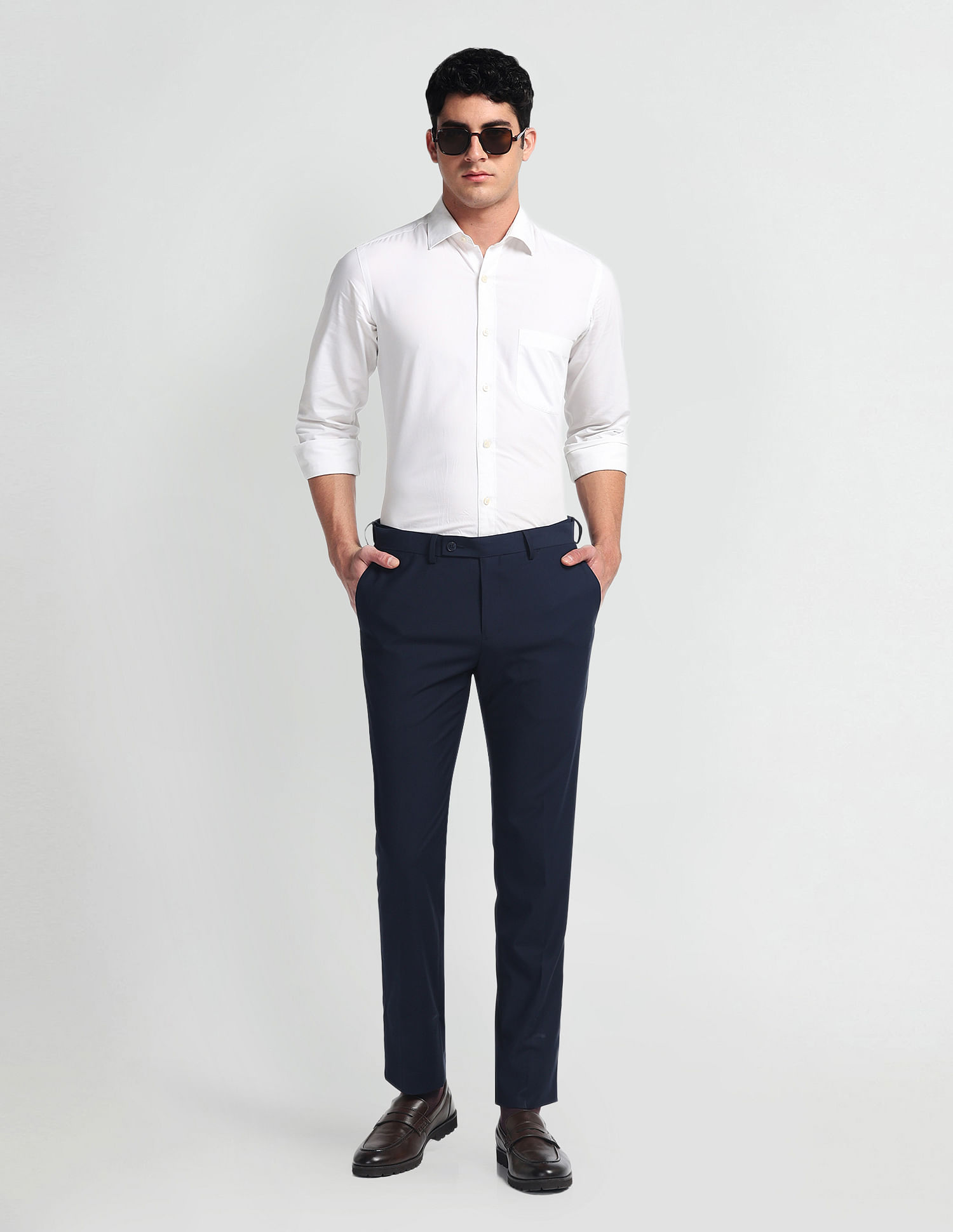 Arrow Autoflex Slim Fit Trousers