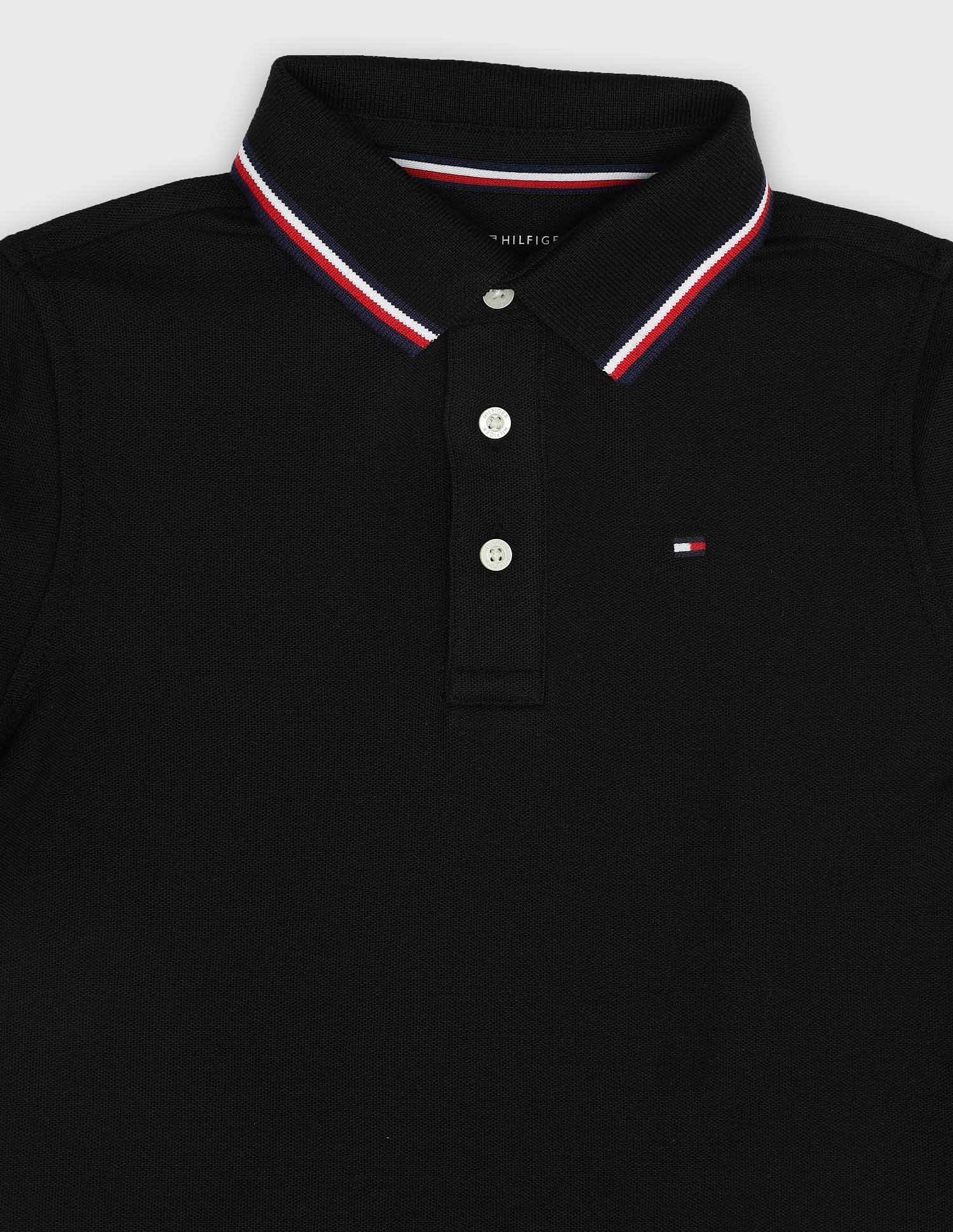Tommy Hilfiger Kids Boys Solid Regular-Fit Cotton Polo Shirt