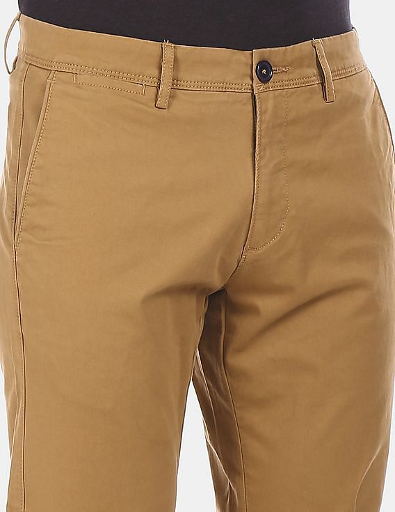 U.S. Polo Assn. Austin Slim Fit Solid Trousers