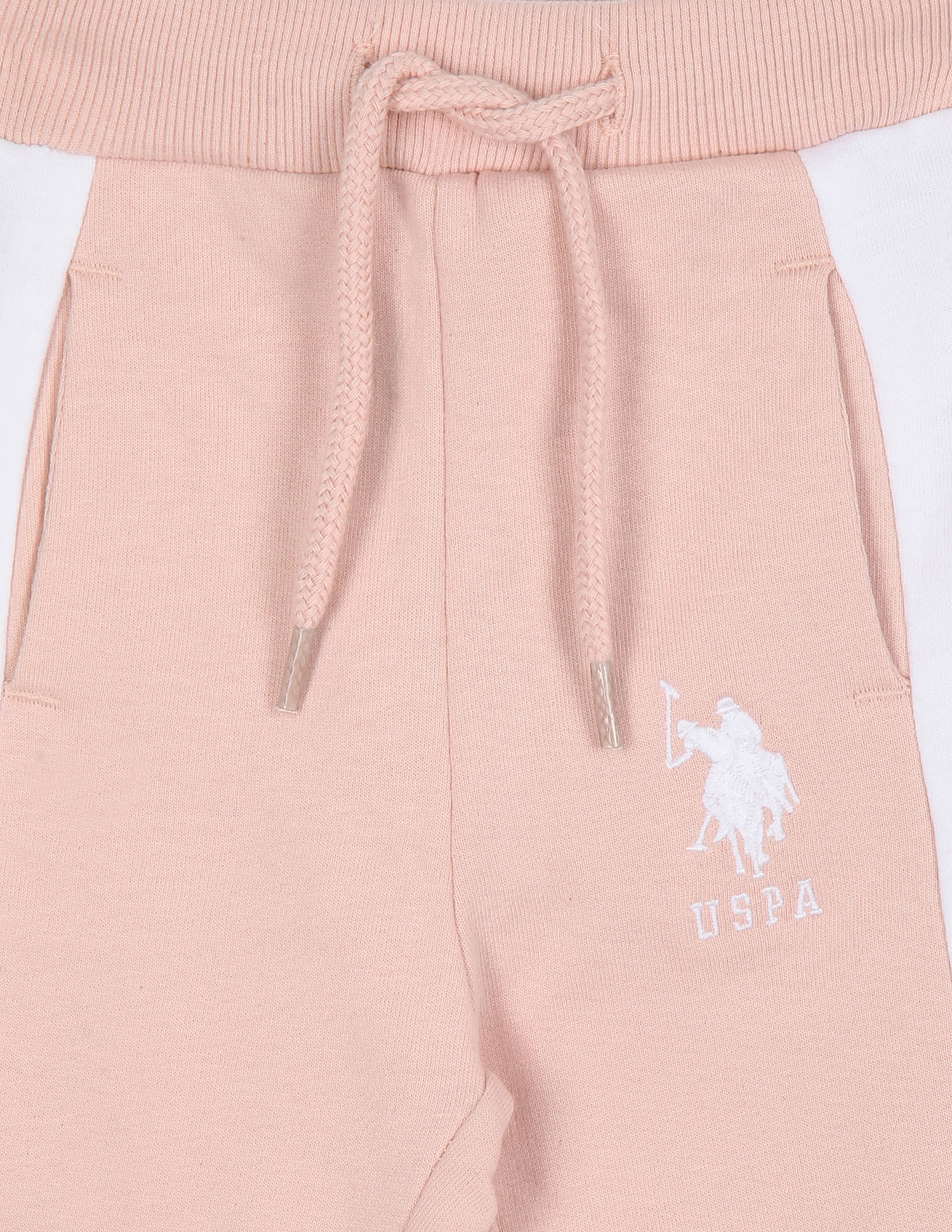 U.S. Polo Assn. Kids Drawstring Waist Solid Track Pants