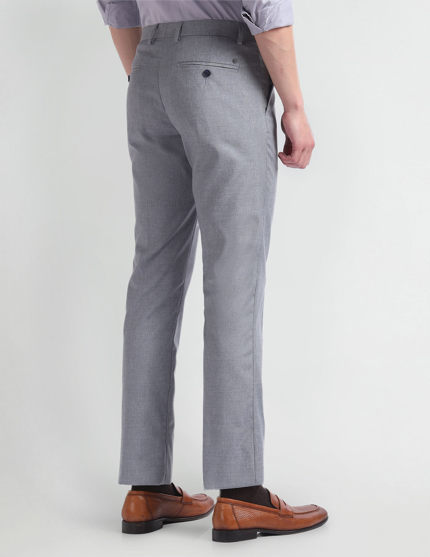 Arrow Tapered Fit Heathered Trousers