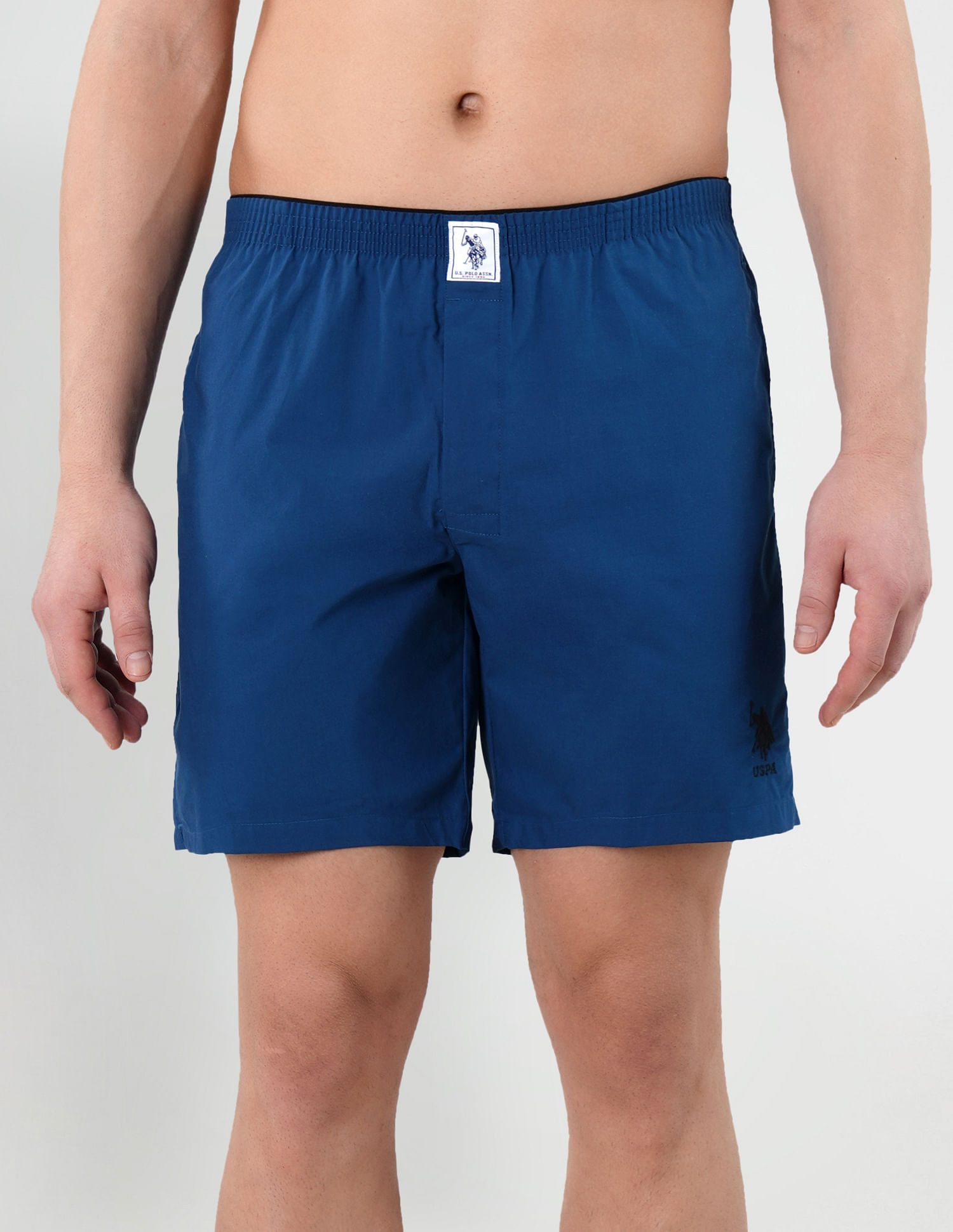 Buy USPA Innerwear Pure Cotton Brushed Elastic I108 Boxers - Pack Of 1 -  NNNOW.com