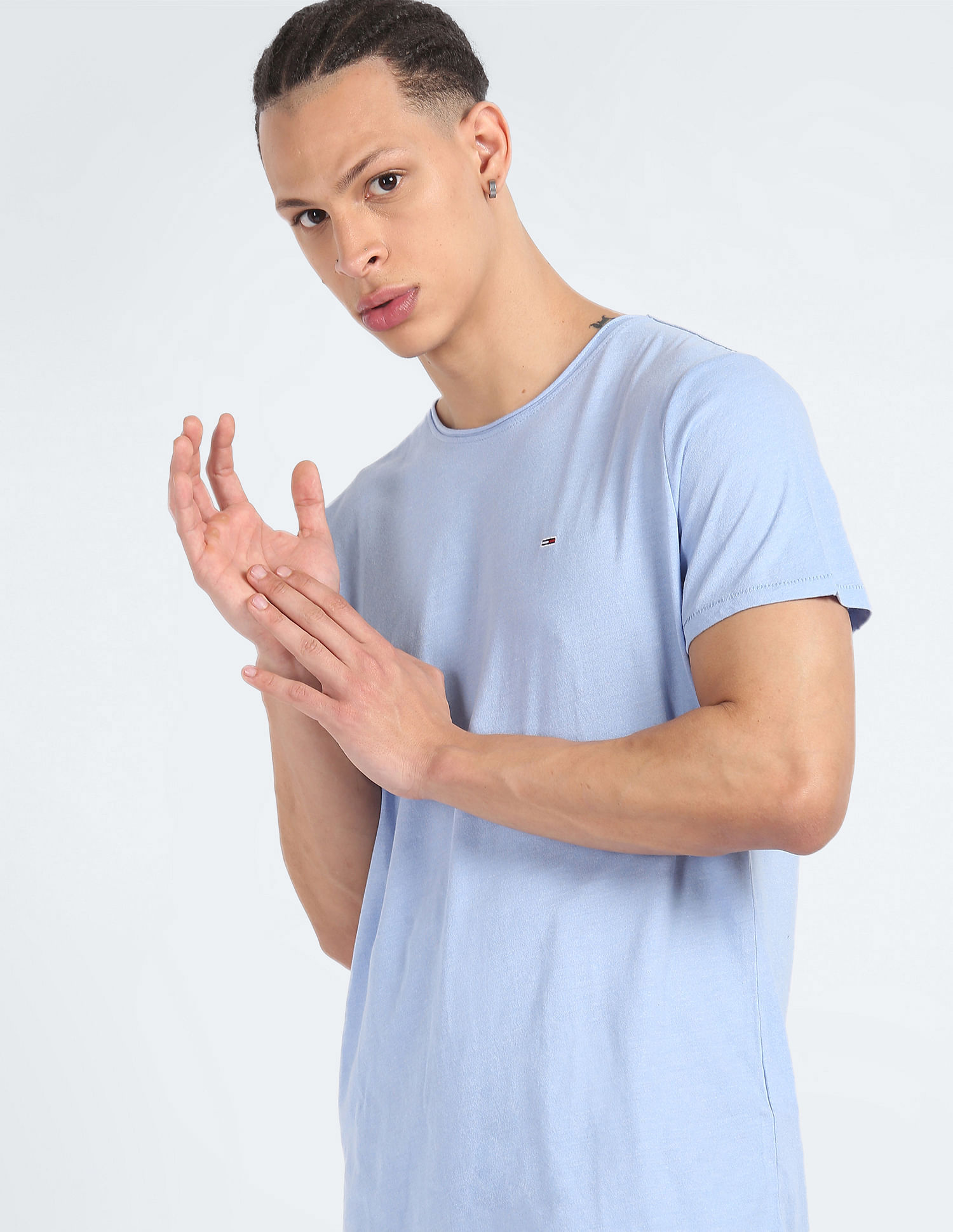 Tommy Hilfiger Transitional Organic Cotton Slim Jaspe T-Shirt