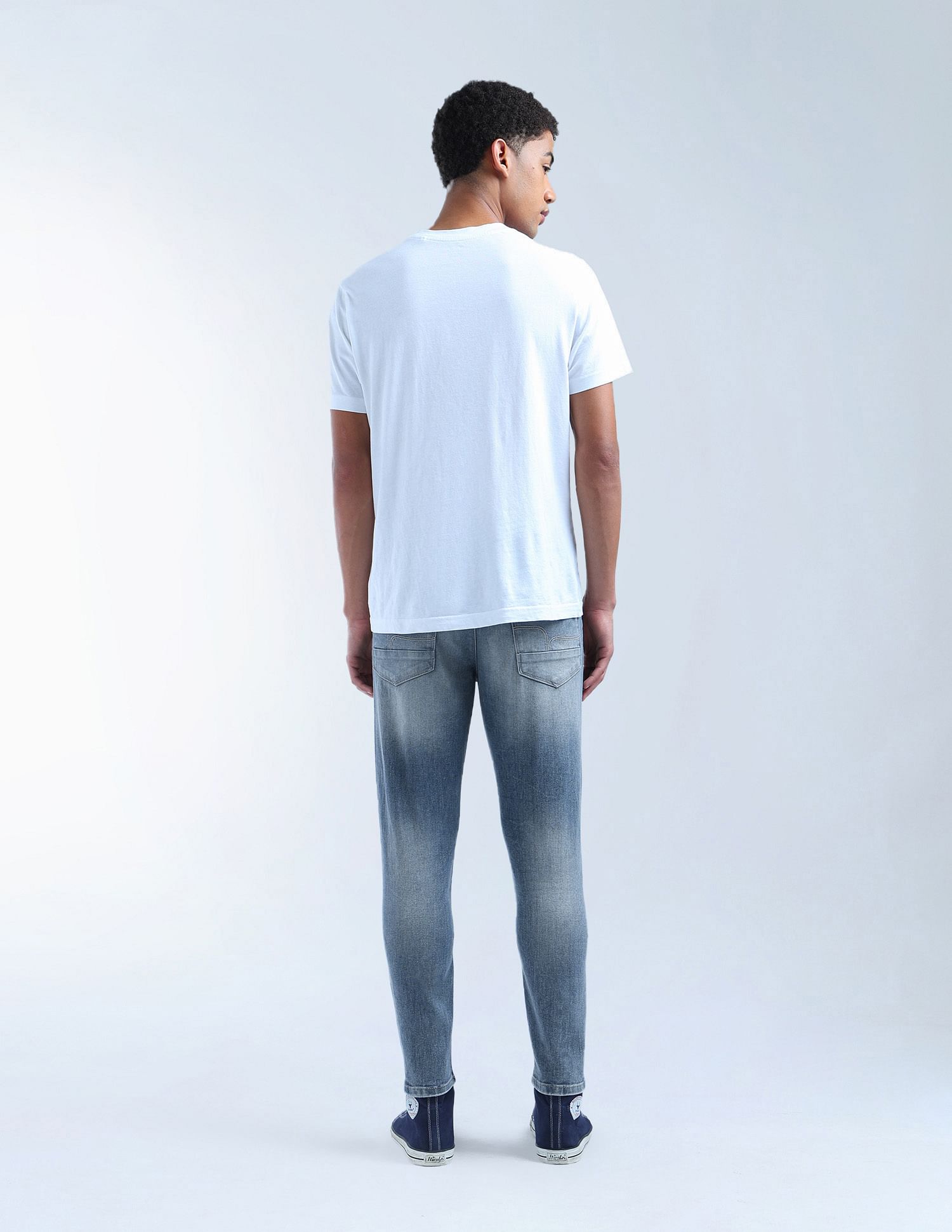 Flying Machine Mankle Relaxed Tapered Fit Style Denim Jeans