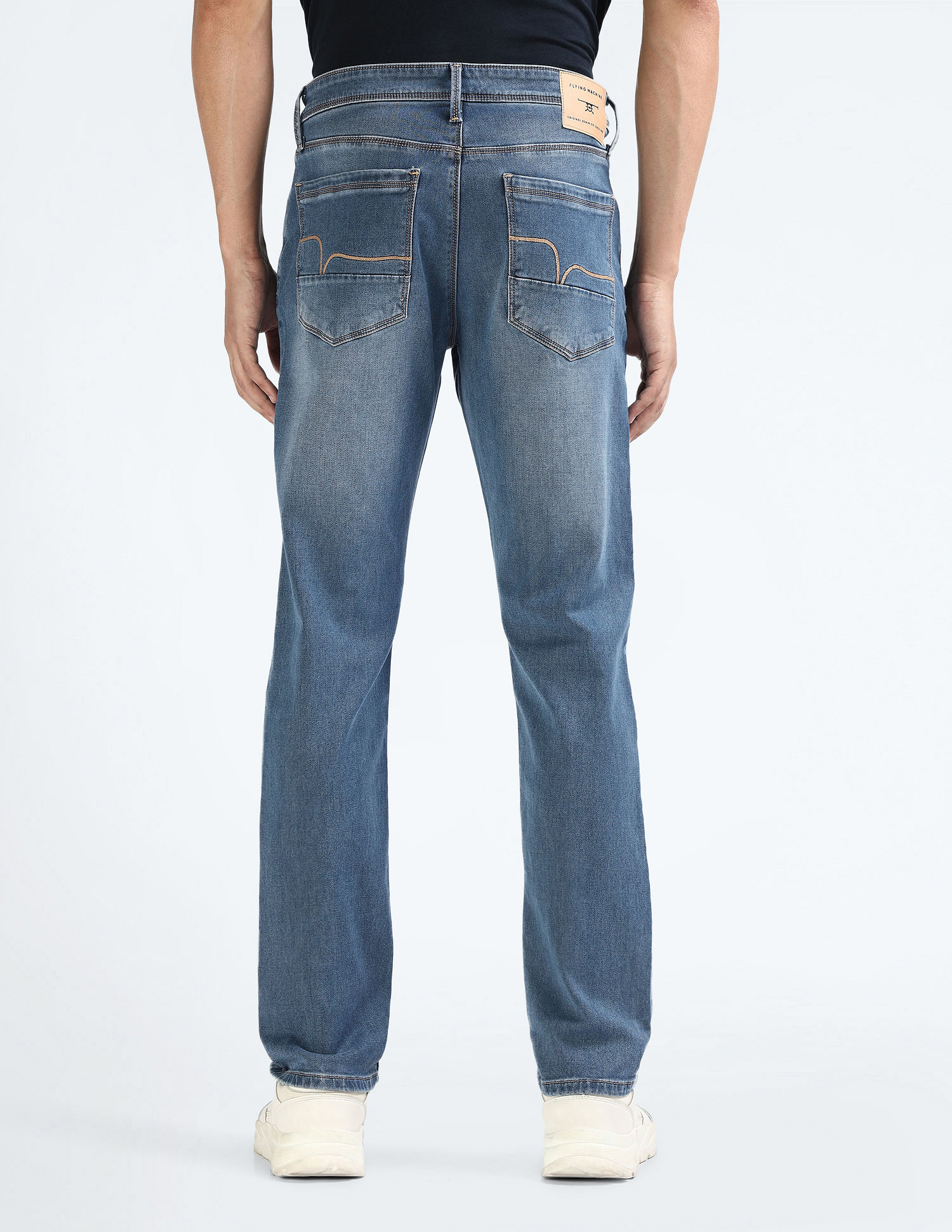 Flying Machine Slim Straight Fit Mid Rise Jeans