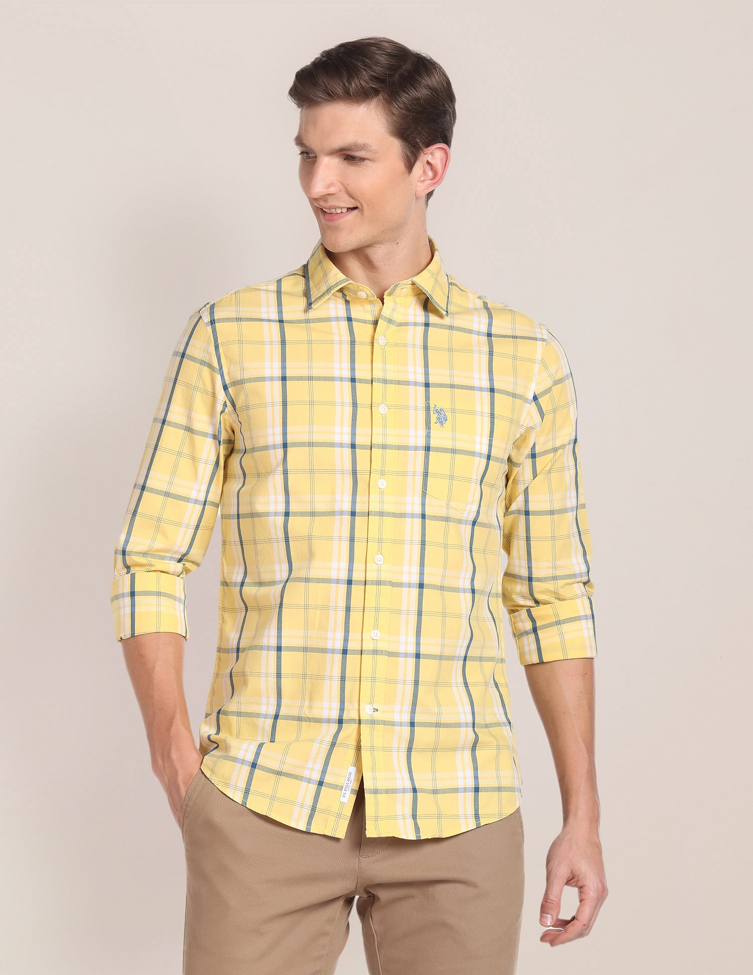 Us polo 2025 yellow shirt