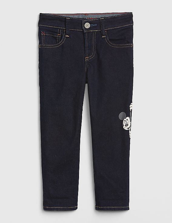 Buy GAP Boys Blue Disney Mickey Mouse Slim Jeans With