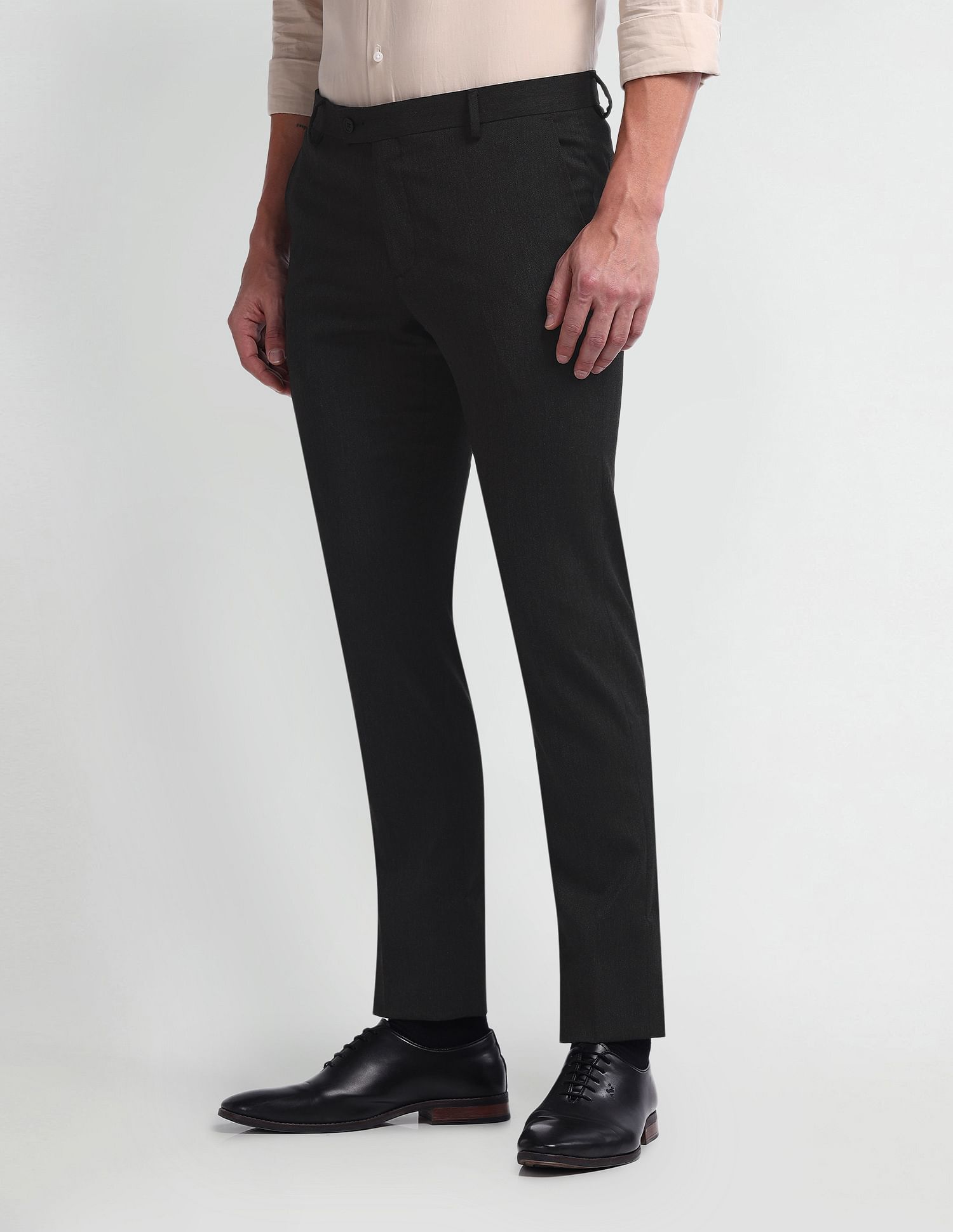 Arrow Geometric Pattern Tapered Fit Trousers