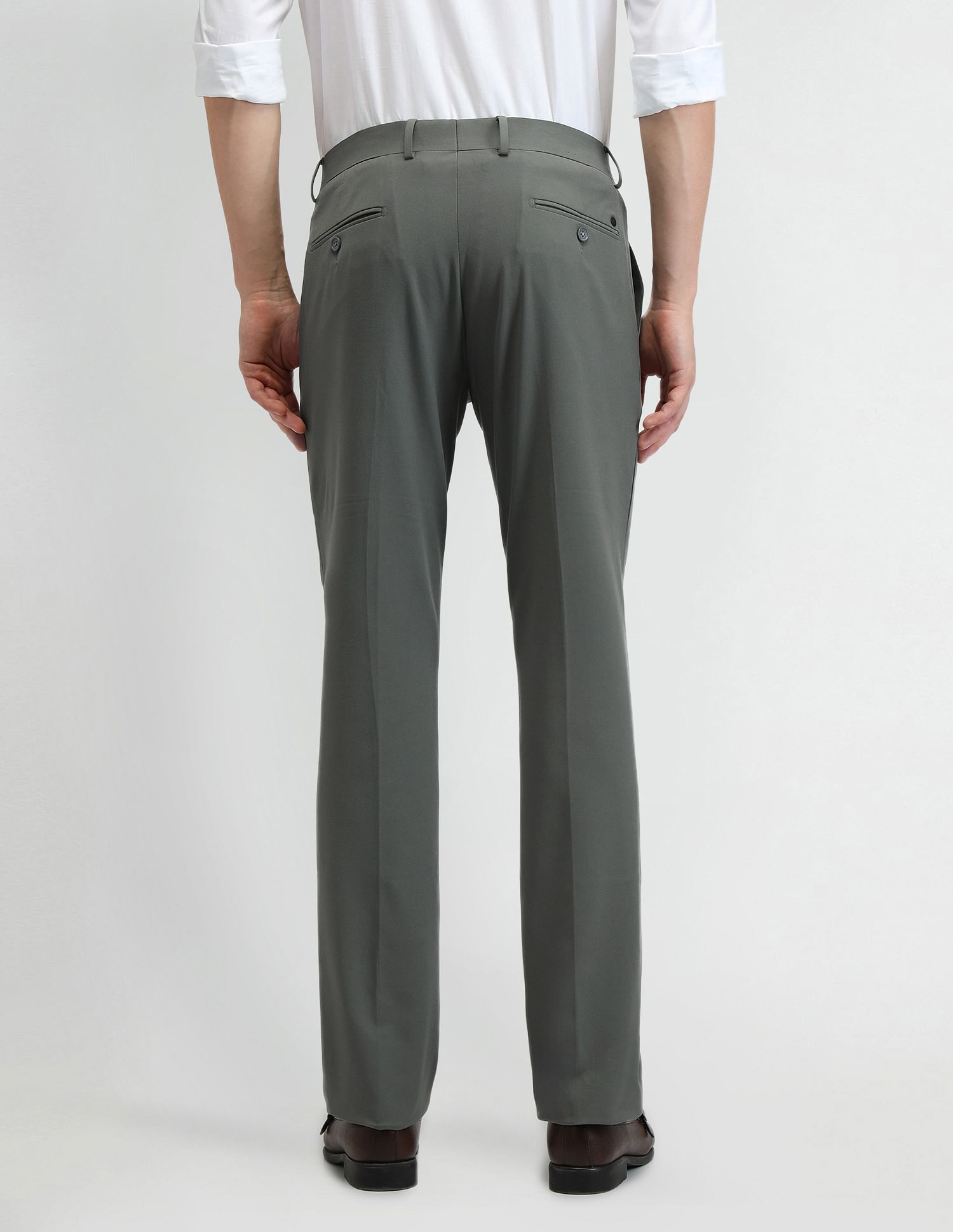 Arrow Mid Rise Tapered Fit Trousers