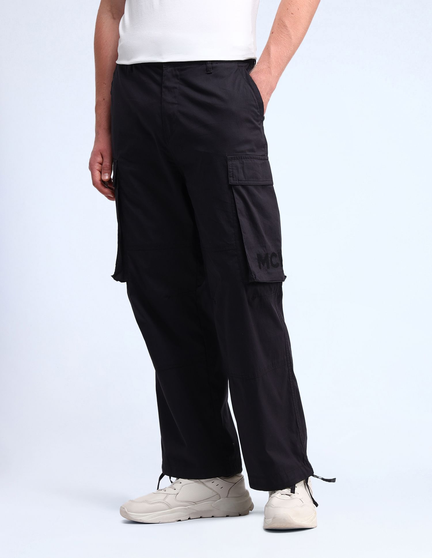 Flying Machine Mid Rise Relaxed Fit Trousers