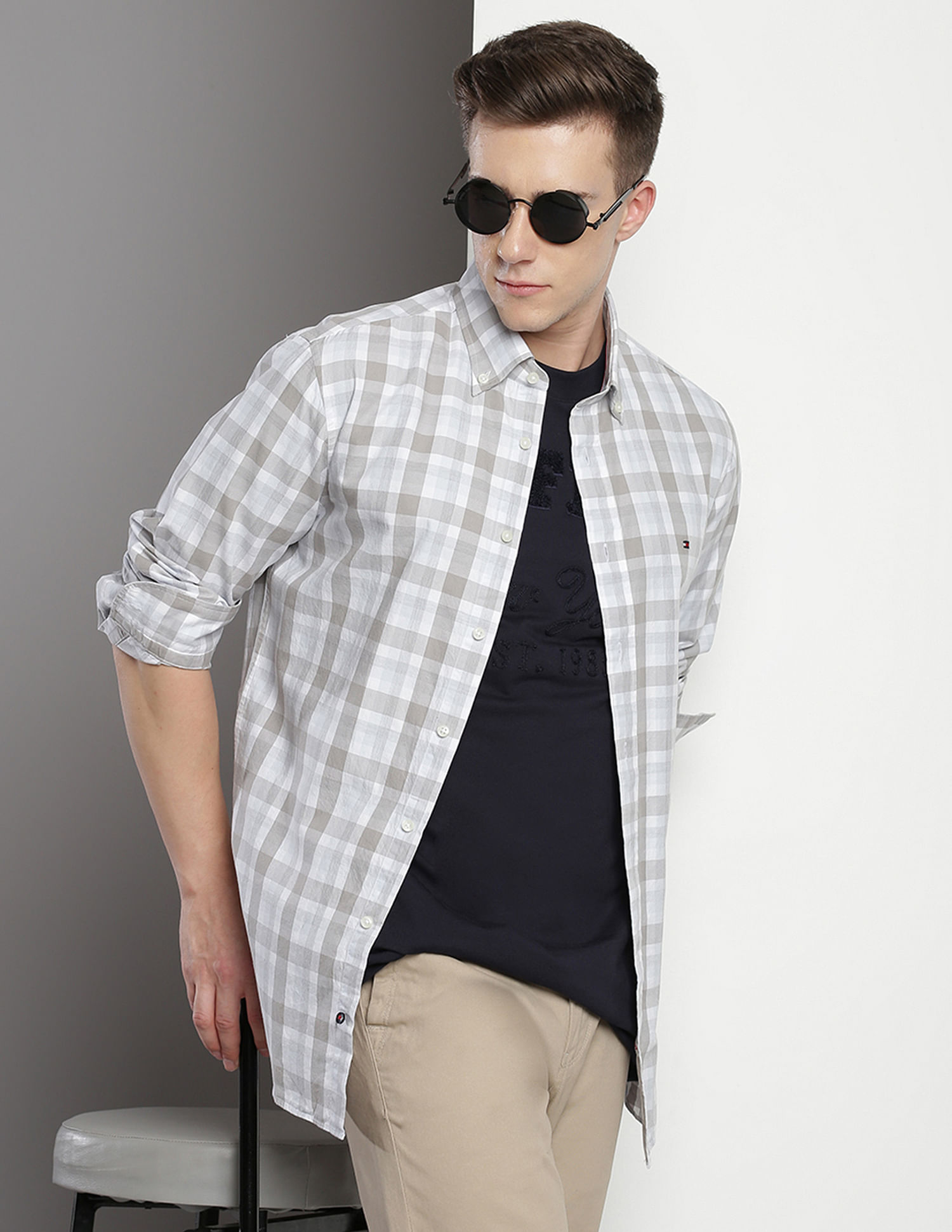 Tommy Hilfiger Tartan Check Cotton Twill Shirt