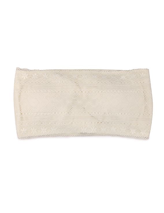 Aeropostale Lace Front Padded Bandeau Bra