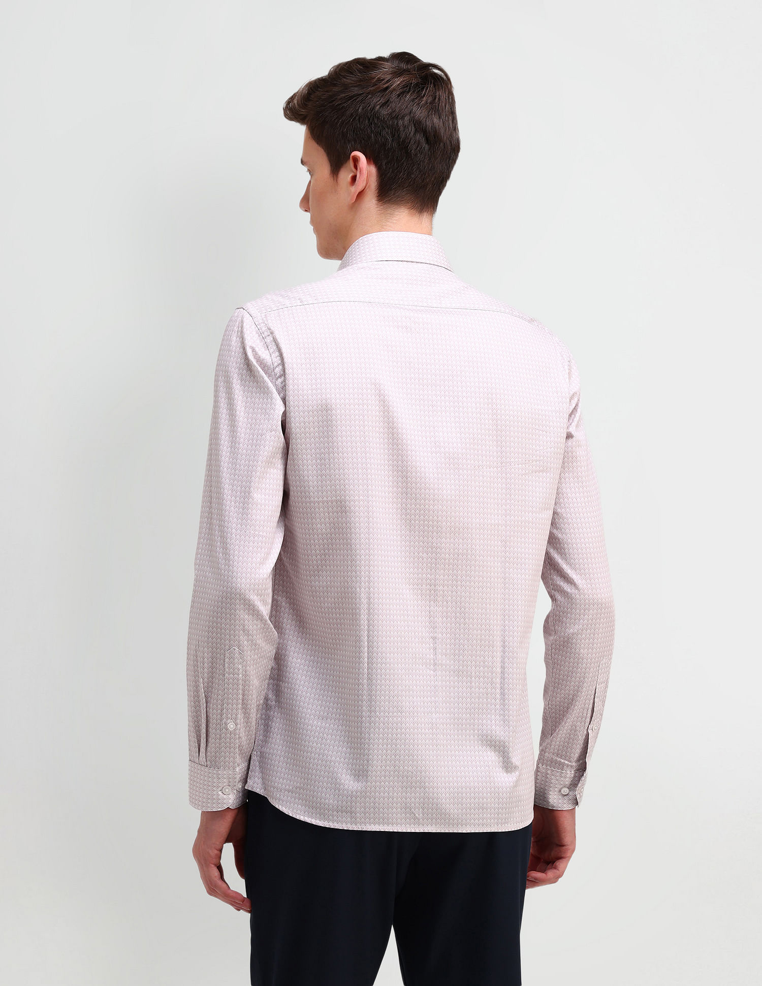 Arrow Newyork Slim Fit All-Over Pattern Shirt