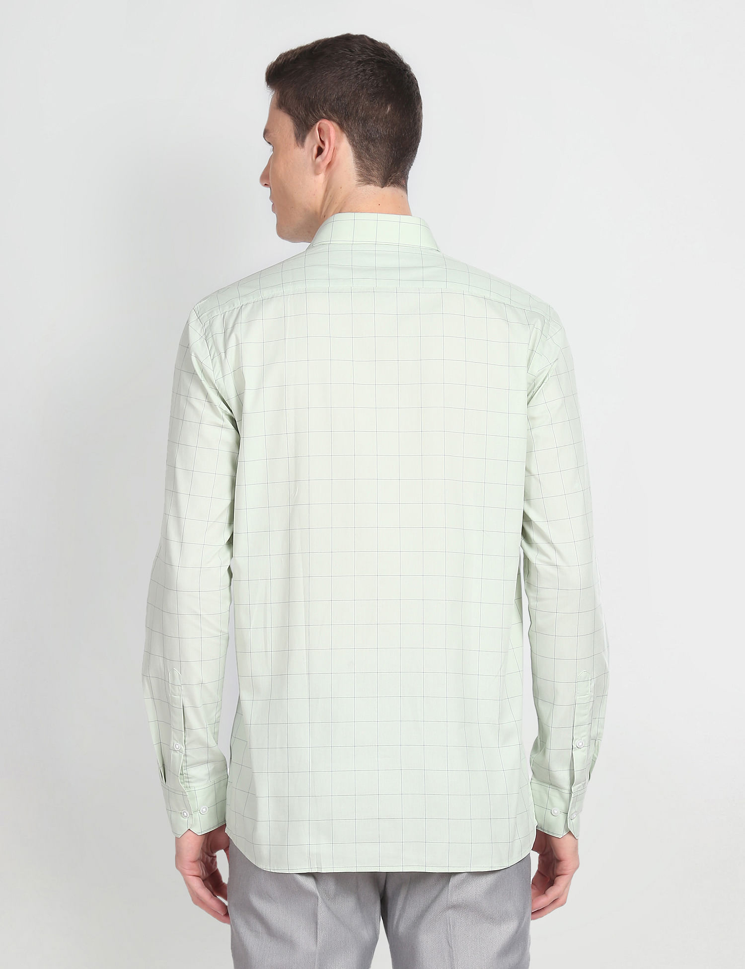Arrow Windowpane Check Slim Fit Shirt