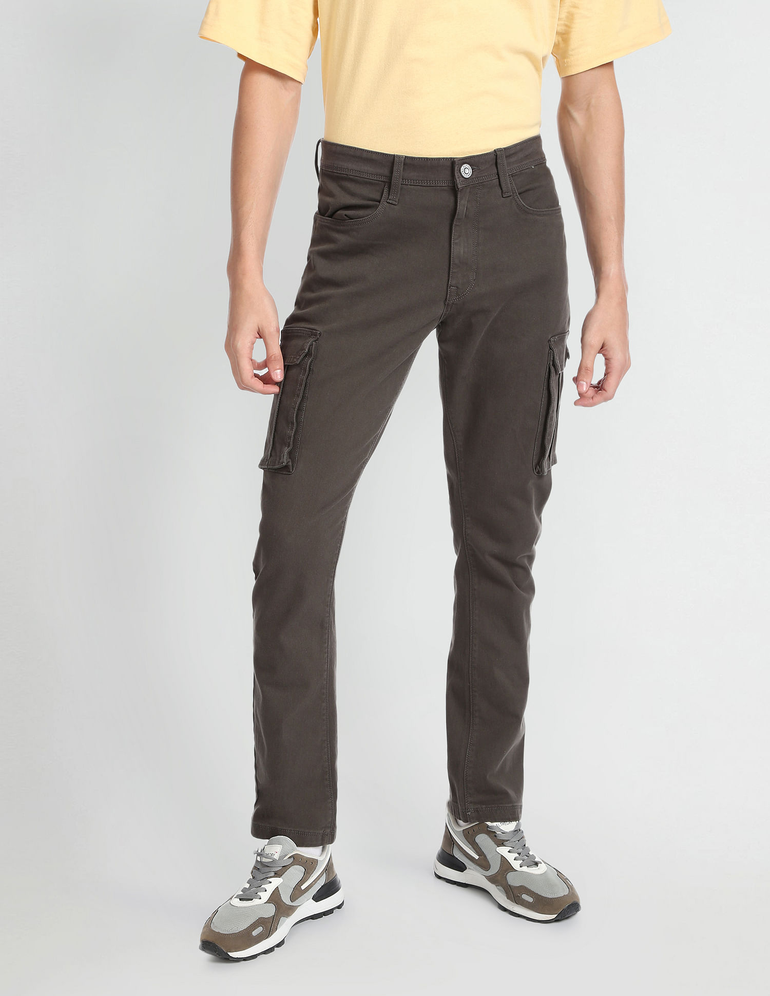 Cotton Route 99 Mens Plain Cargo Pants, Size: 28 To 42 at Rs 340/piece in  Delhi