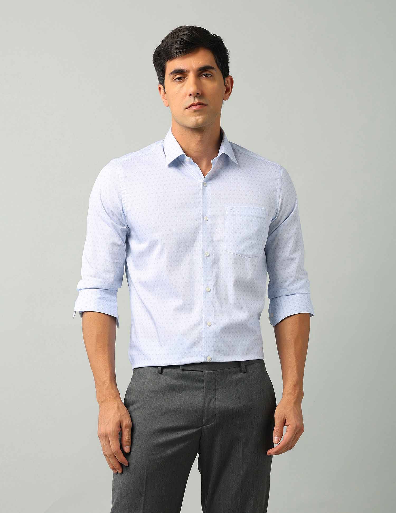 Arrow Manhattan Slim Fit Geometric Printed Shirt
