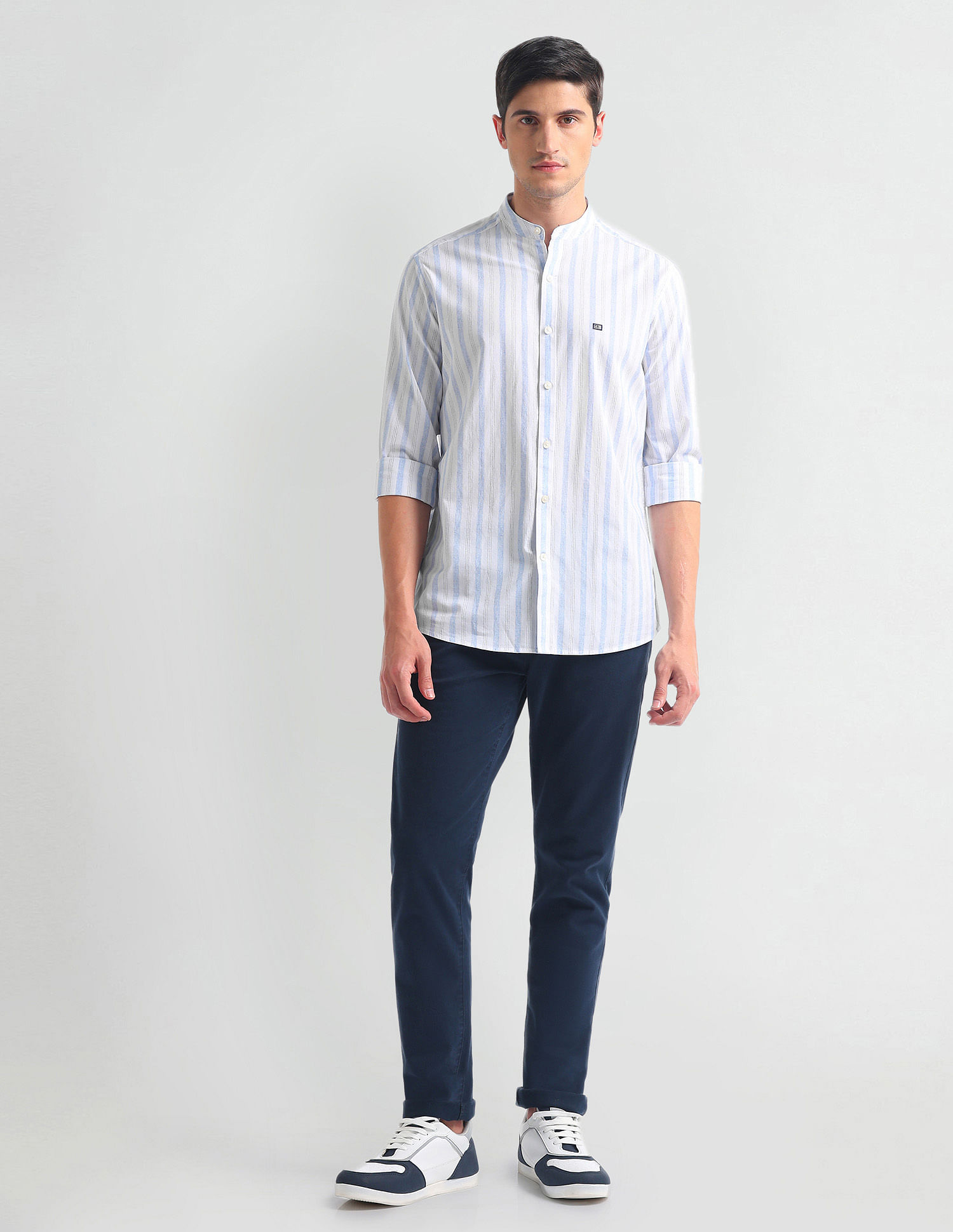 Arrow Sports Pure Cotton Stripe Shirt