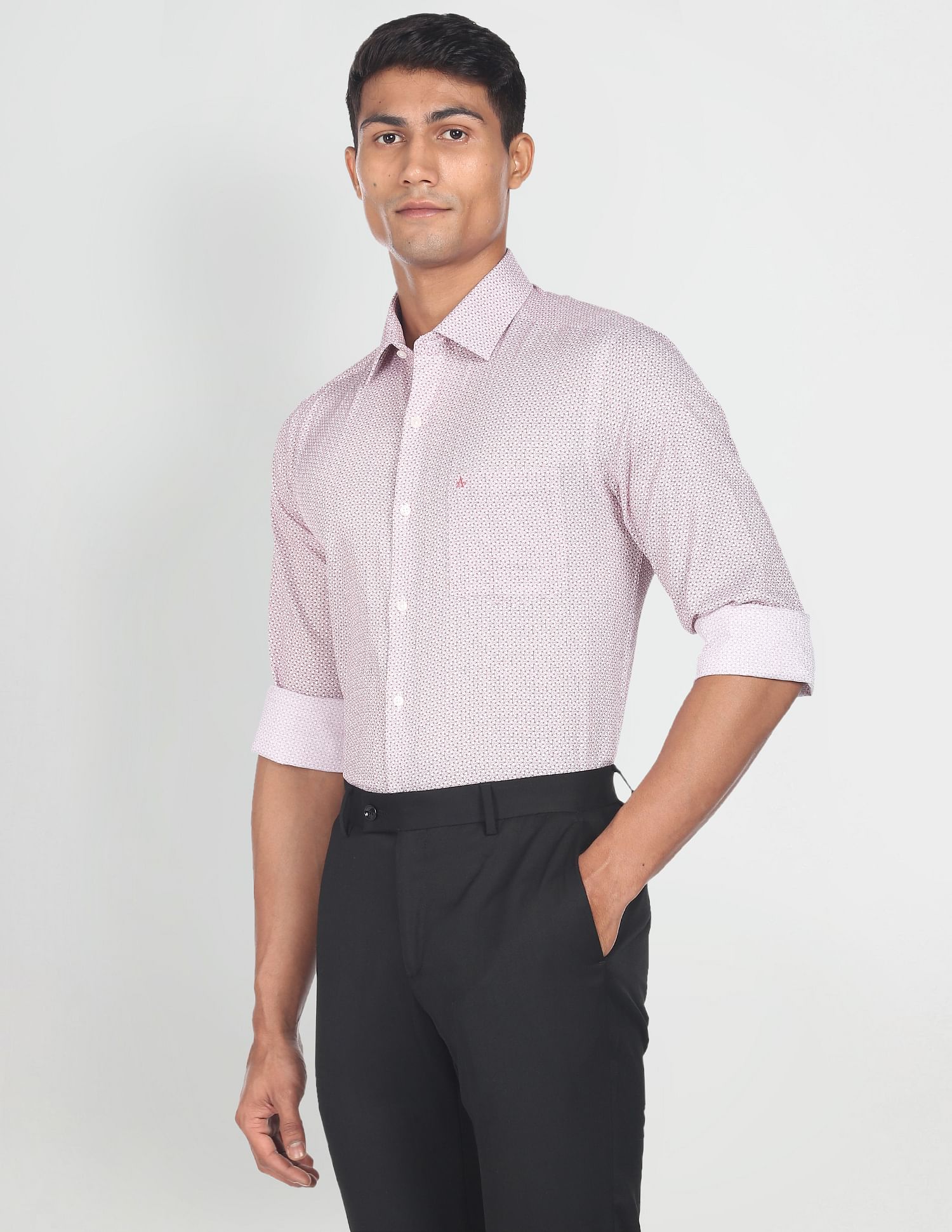 Arrow Geometric Cotton Shirt